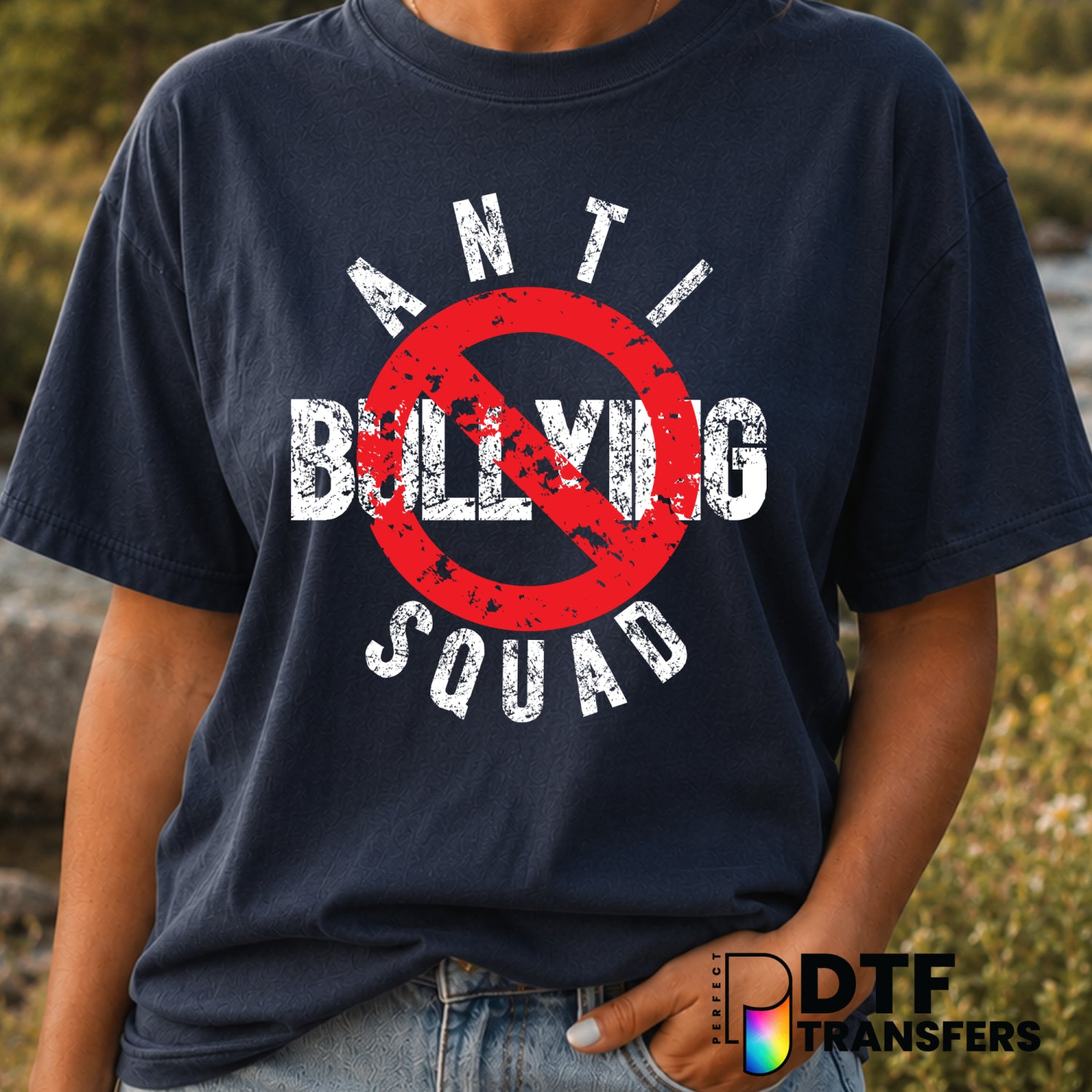 ANTI BULLYING SQUAD – Anti-Bullying DTF Transfer (view 1 of 2) – by Perfect DTF Transfers – Premade DTF Transfers – Anti-B...