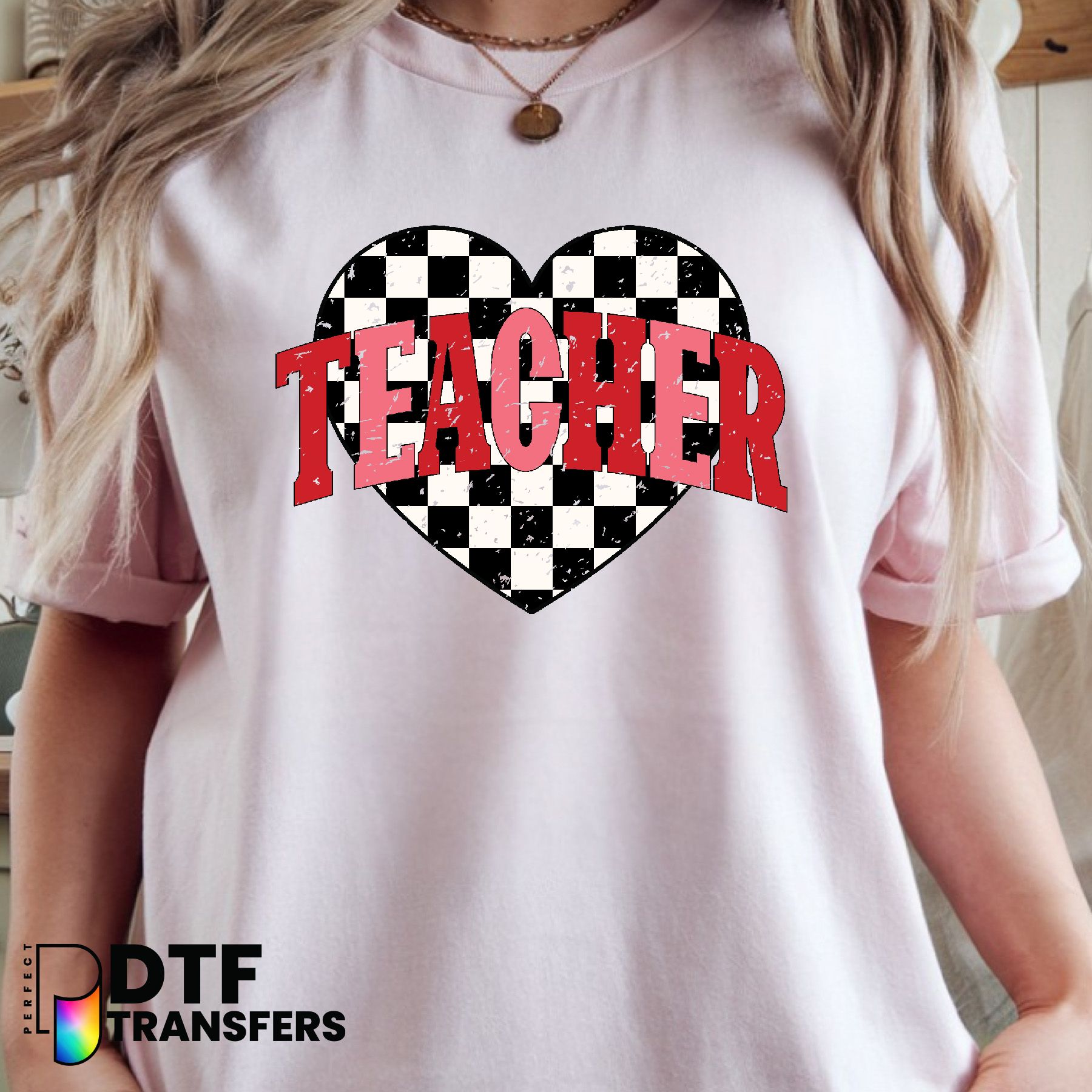 Happy Valentines Day Teacher – Teacher DTF Transfer