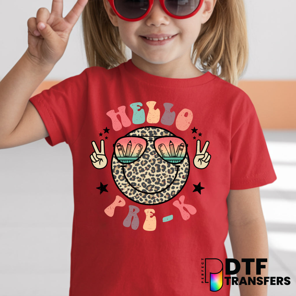 Hello Pre-K Welcome Back to School – Teacher DTF Transfer