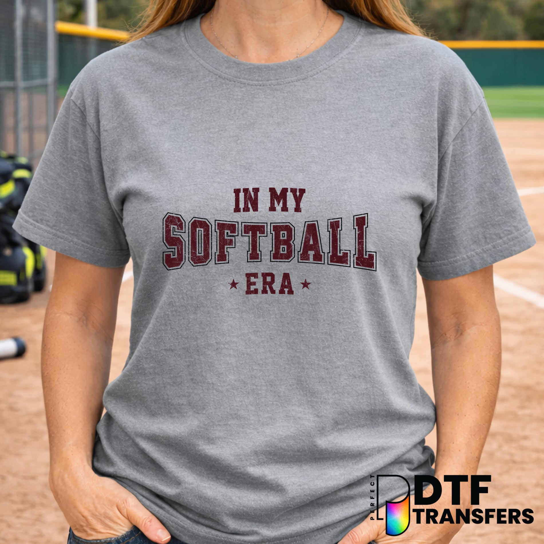 "In My Softball Era" – Softball DTF Transfer