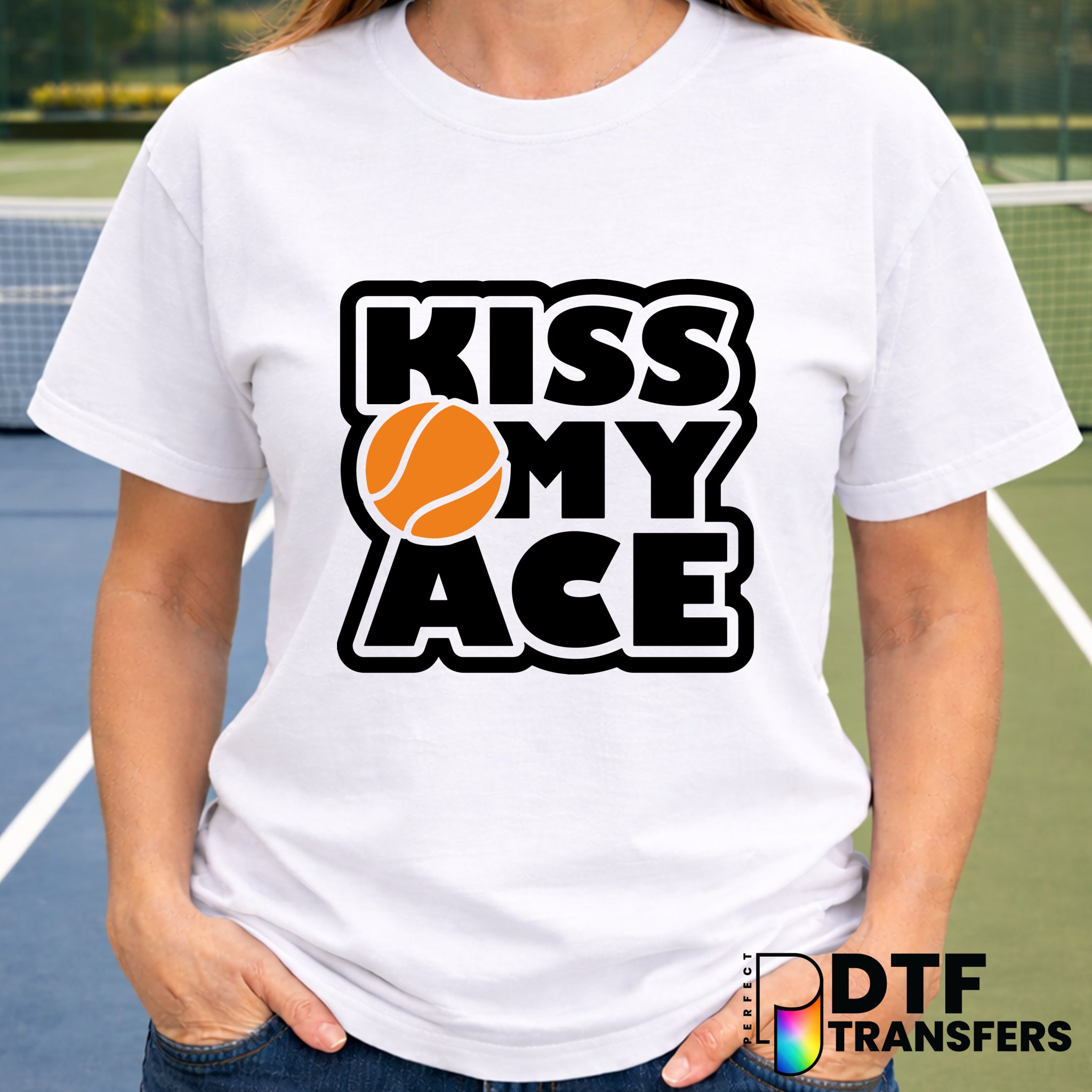 Kiss My Ace – Tennis DTF Transfer