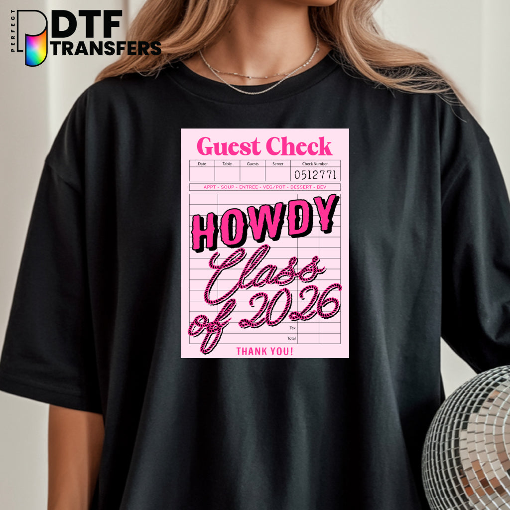 "Howdy Class of 2026" – Teacher DTF Transfer