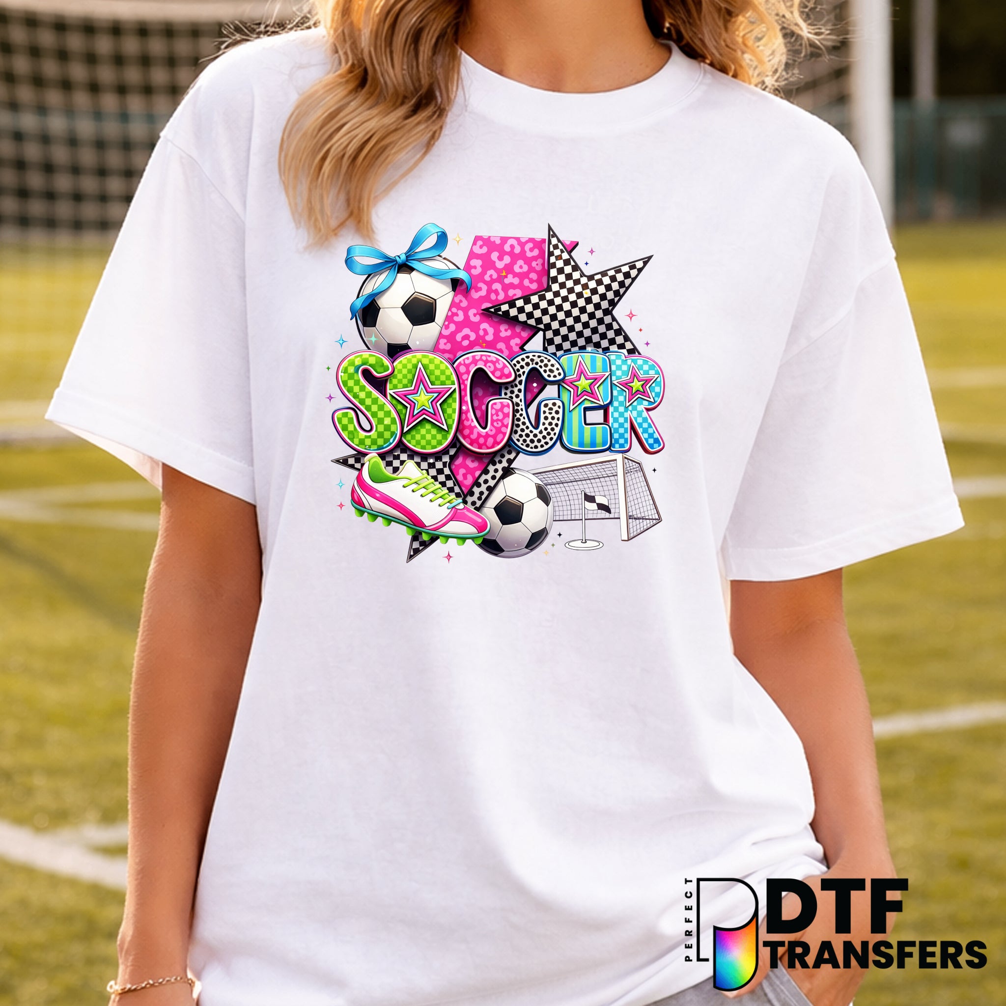 SOCCER MOM – Soccer DTF Transfer