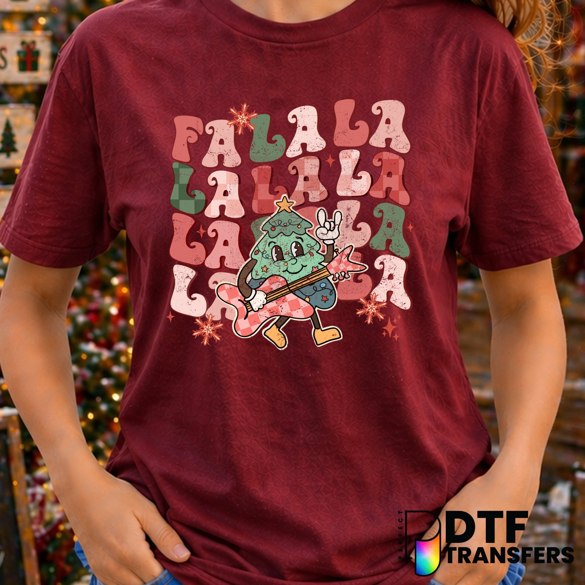 FA LA LA LA – Christmas DTF Transfer