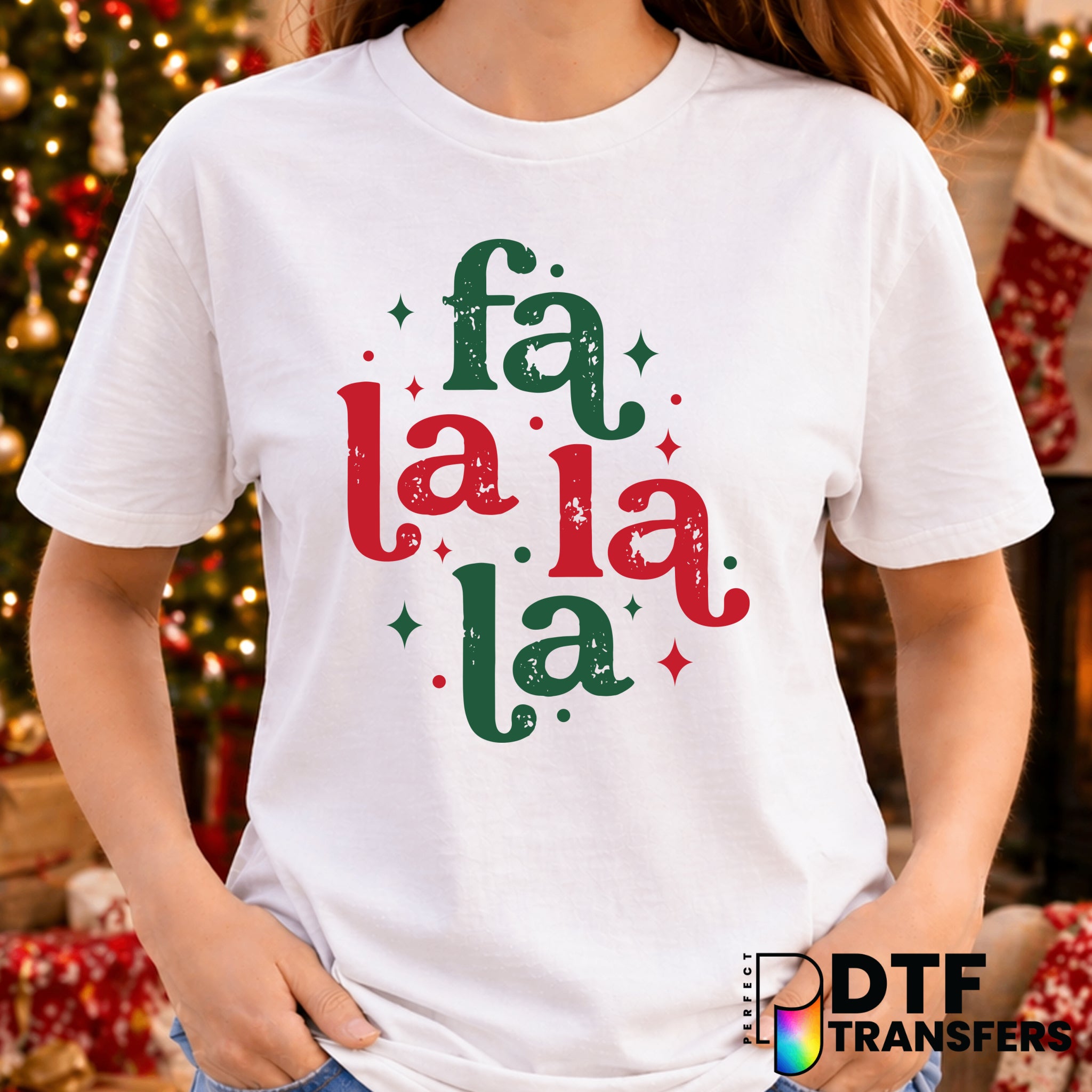 Fa La La La – Christmas DTF Transfer