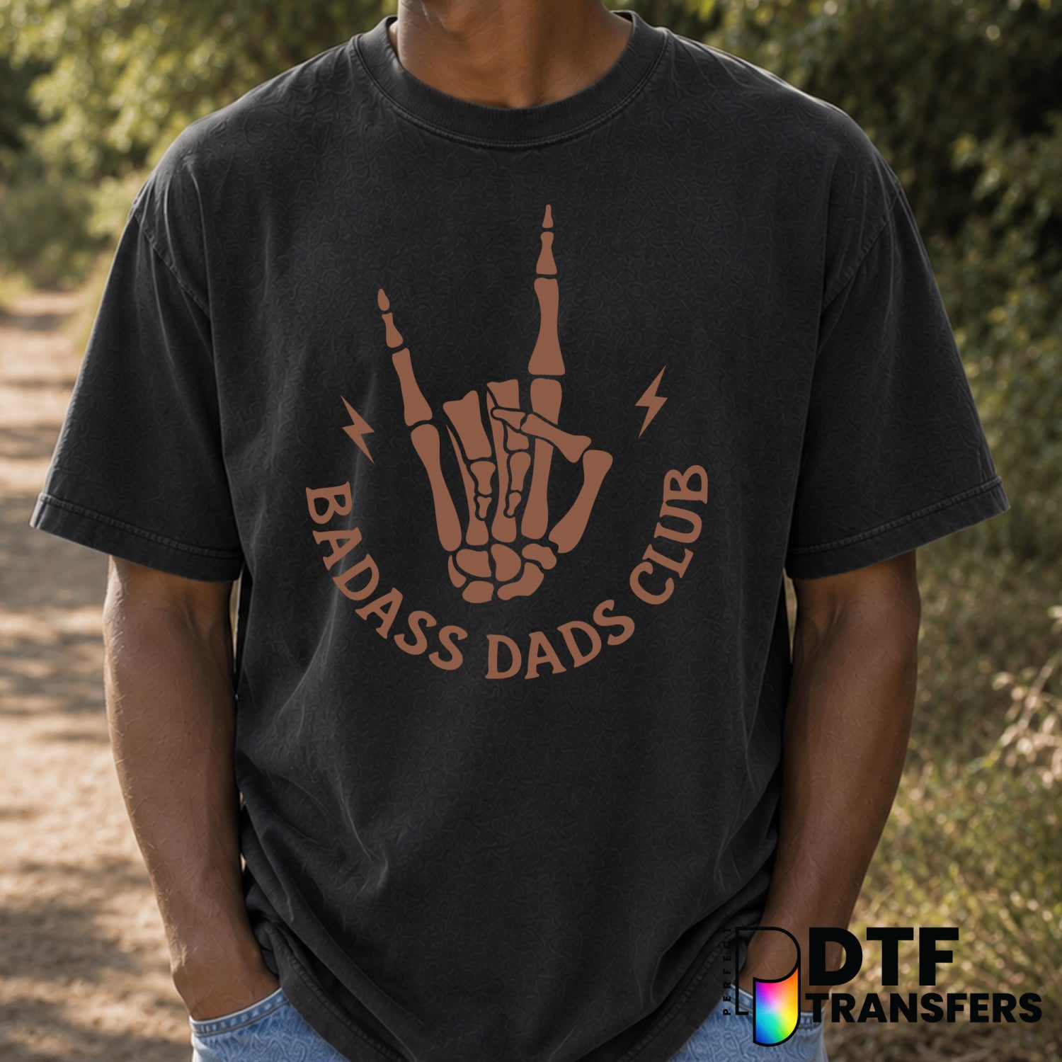 Badass Dads Club – Father's Day DTF Transfer (view 1 of 2) – by Perfect DTF Transfers – Premade DTF Transfers – Father's D...