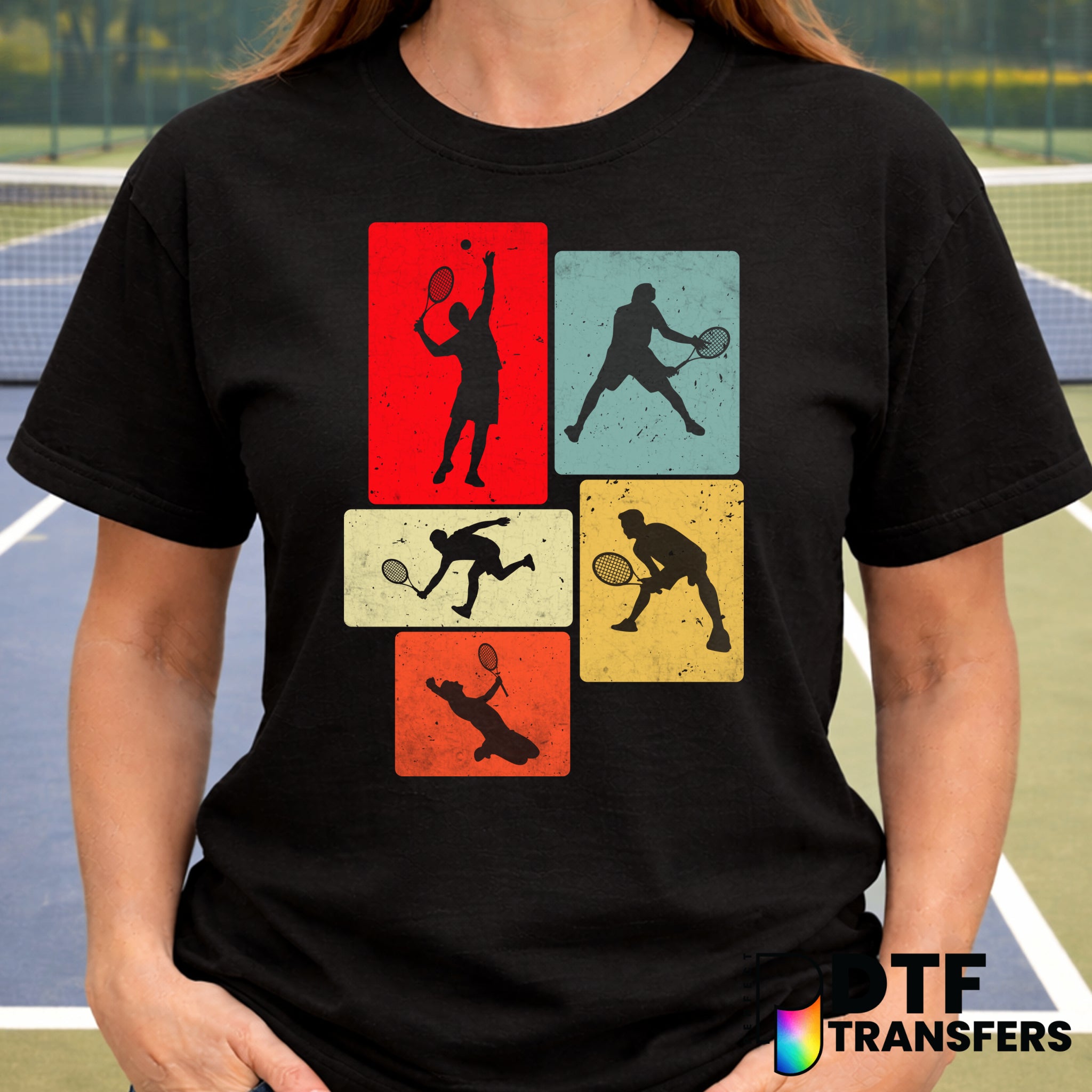 Retro Vintage Tennis – Tennis DTF Transfer