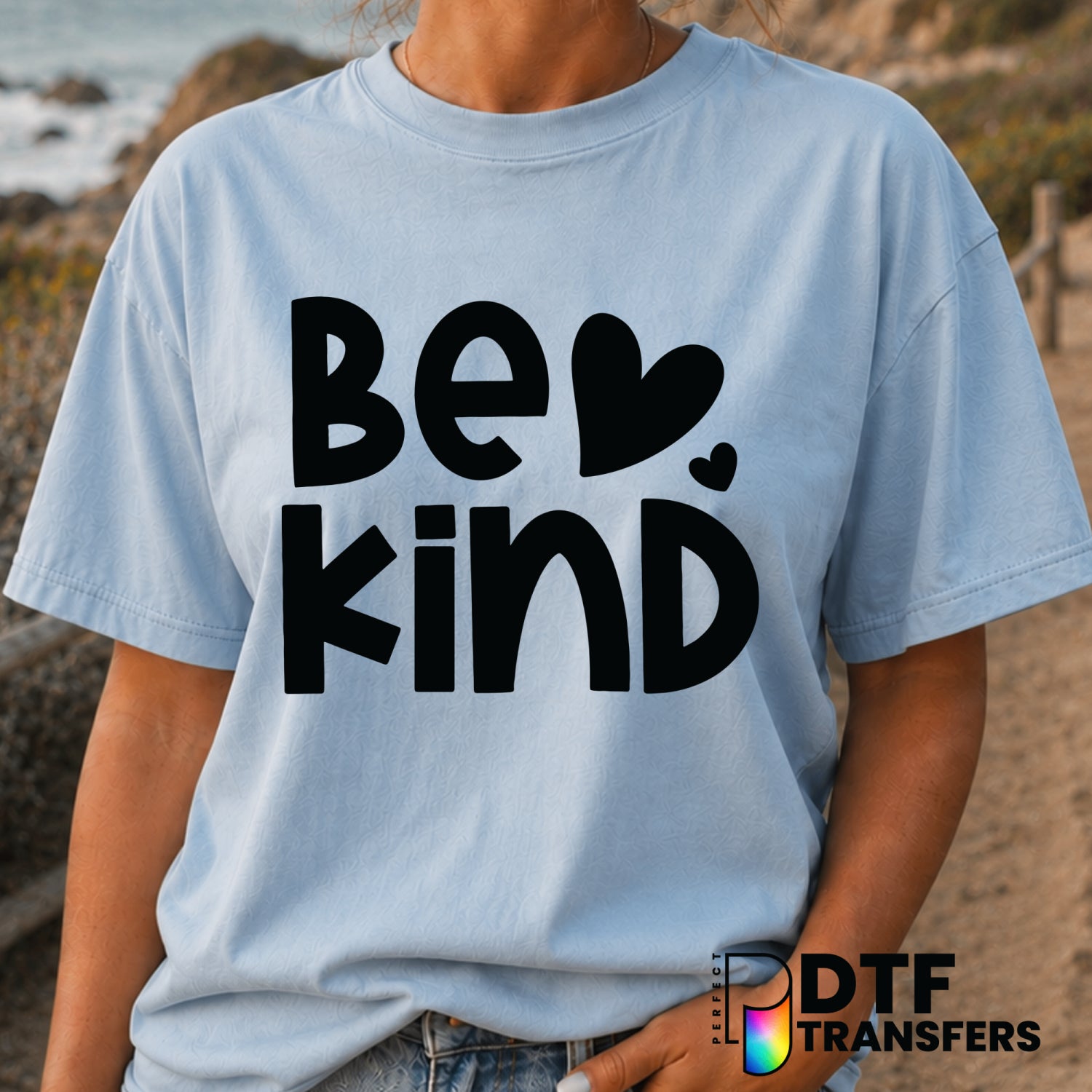 BE KIND – Anti-Bullying DTF Transfer (view 1 of 2) – by Perfect DTF Transfers – Premade DTF Transfers – Anti-Bullying, Kin...