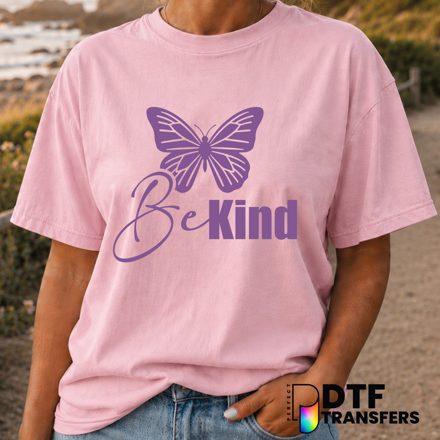 BE KIND – Anti-Bullying DTF Transfer (view 1 of 2) – by Perfect DTF Transfers – Premade DTF Transfers – Anti-Bullying, Kin...