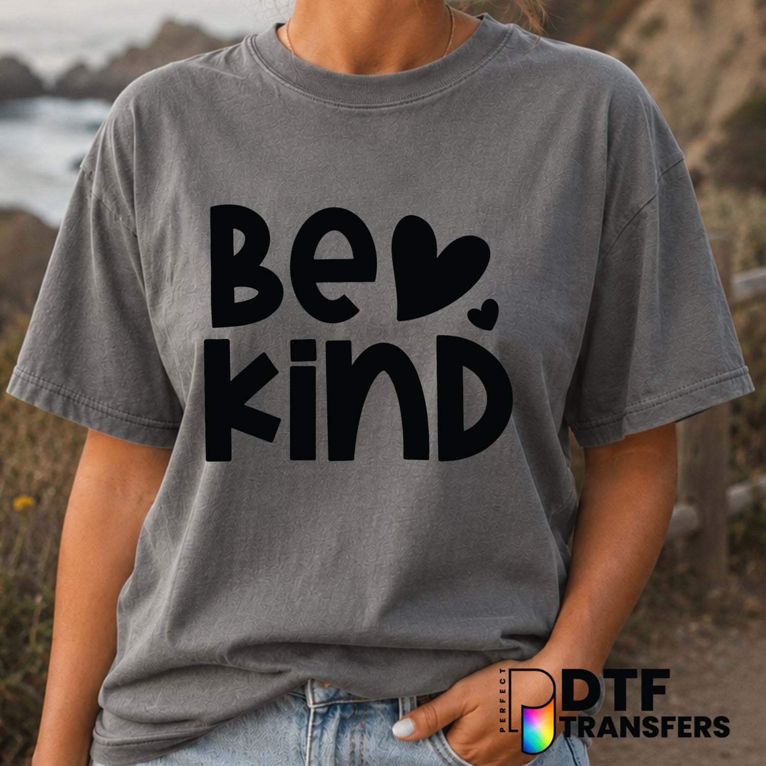 BE KIND – Anti-Bullying DTF Transfer (view 2 of 2) – by Perfect DTF Transfers – Premade DTF Transfers – Anti-Bullying, Kin...