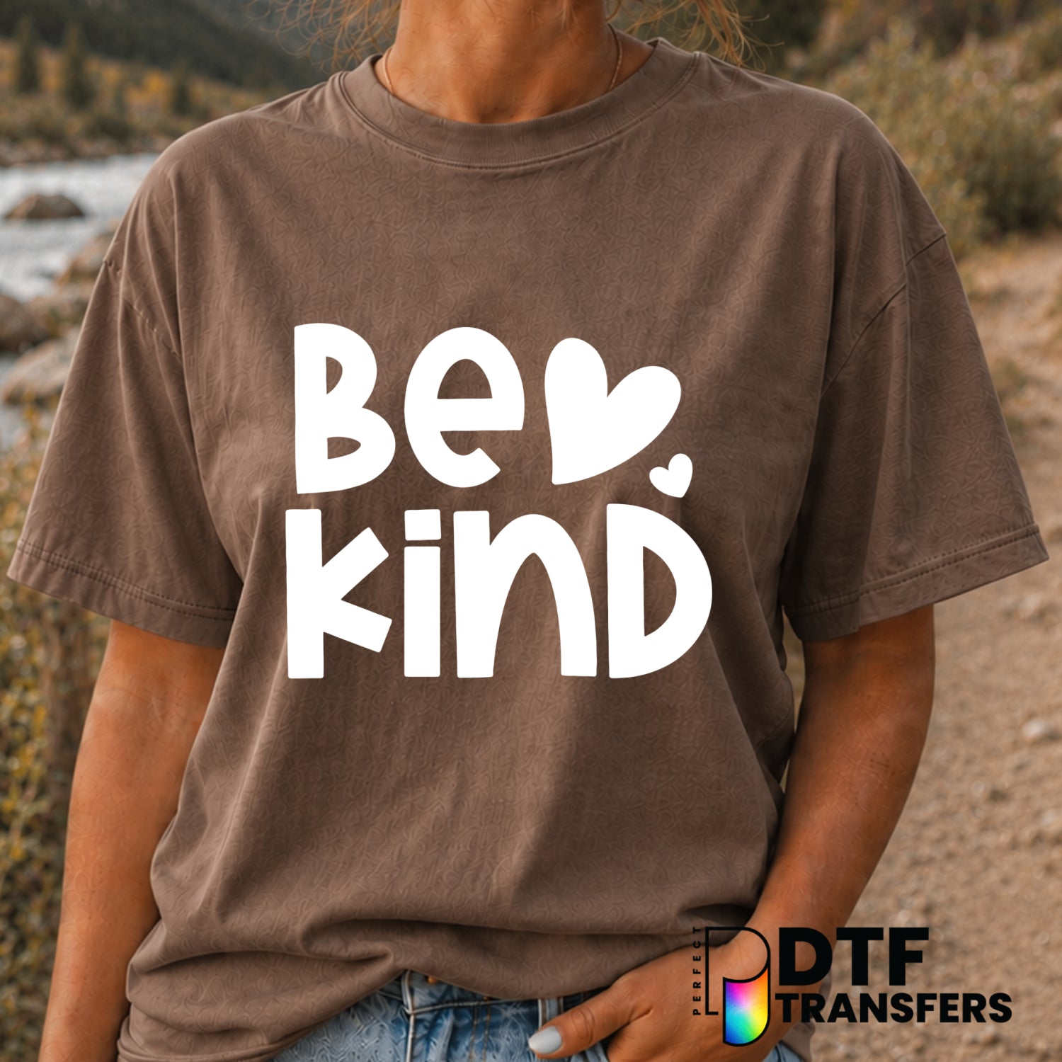 Be Kind – Anti-Bullying DTF Transfer (view 2 of 2) – by Perfect DTF Transfers – Premade DTF Transfers – Anti-Bullying, Kin...
