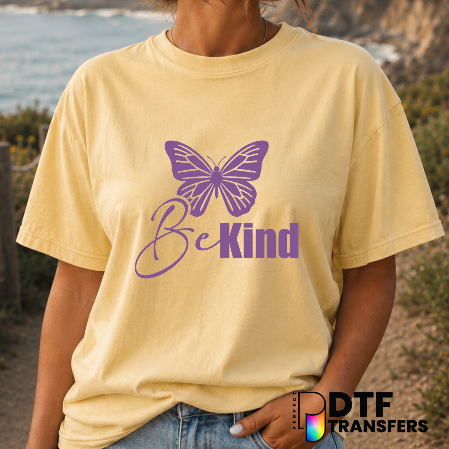 BE KIND – Anti-Bullying DTF Transfer (view 2 of 2) – by Perfect DTF Transfers – Premade DTF Transfers – Anti-Bullying, Kin...