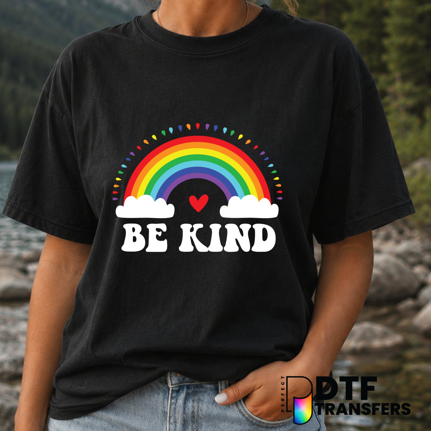 Be Kind – Anti-Bullying DTF Transfer (view 2 of 2) – by Perfect DTF Transfers – Premade DTF Transfers – Anti-Bullying, Kin...