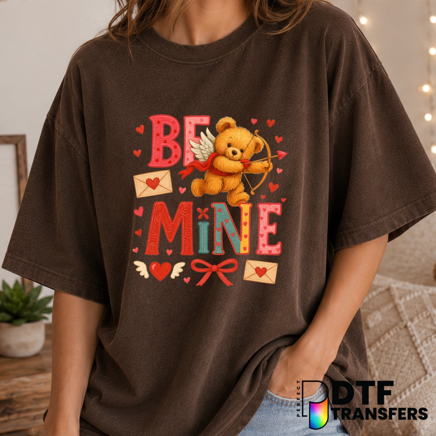 Be Mine Valentine's Day – DTF Transfer (view 1 of 2) – by Perfect DTF Transfers – Premade DTF Transfers – Valentine's Day,...
