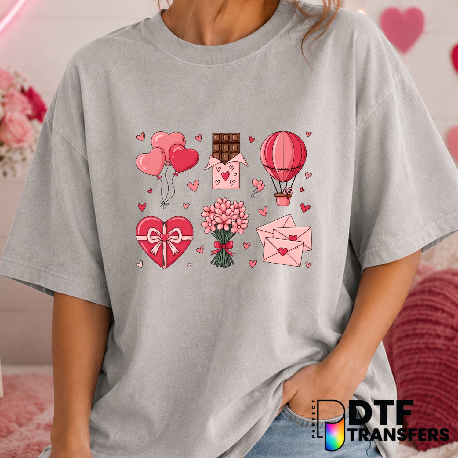BE MINE – Valentine's Day DTF Transfer (view 2 of 2) – by Perfect DTF Transfers – Premade DTF Transfers – Valentine's Day,...
