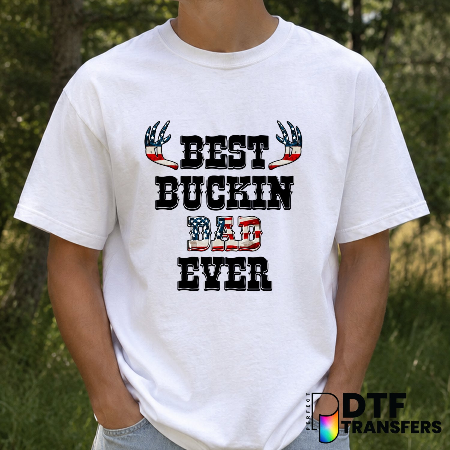 Best Bucking Dad Ever – Father's Day DTF Transfer (view 1 of 2) – by Perfect DTF Transfers – Premade DTF Transfers – Fathe...