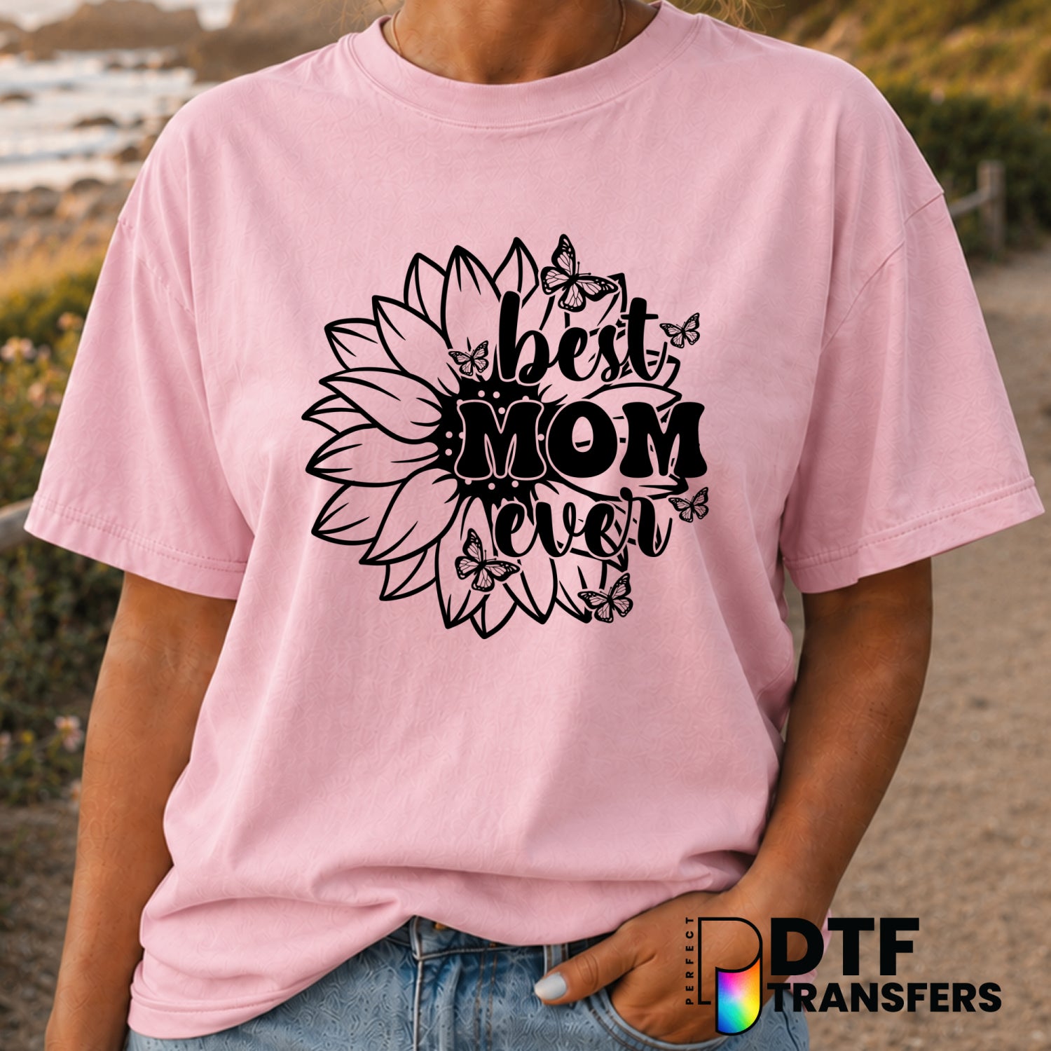 Best Mom Ever – Mother's Day DTF Transfer (view 1 of 2) – by Perfect DTF Transfers – Premade DTF Transfers – Mother's Day,...