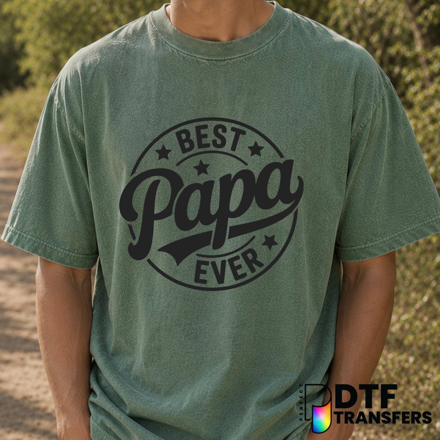 Best Papa Ever – Father's Day DTF Transfer (view 2 of 2) – by Perfect DTF Transfers – Premade DTF Transfers – Father's Day...