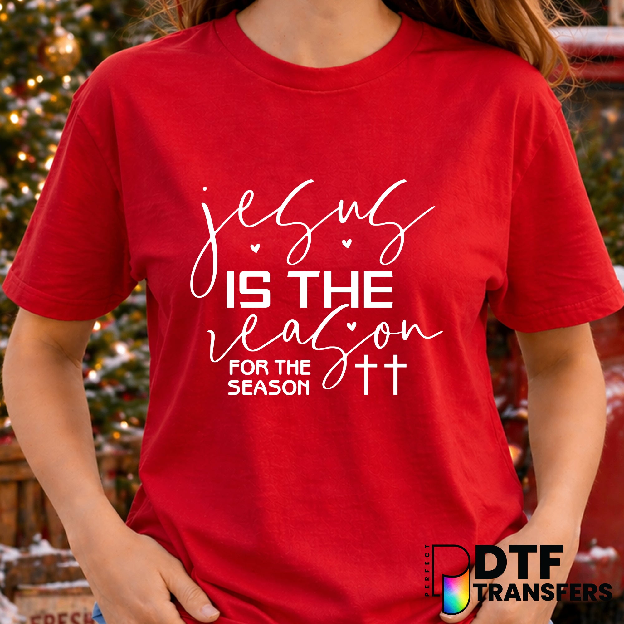 Jesus Is The Reason for The Season – Christmas DTF Transfer