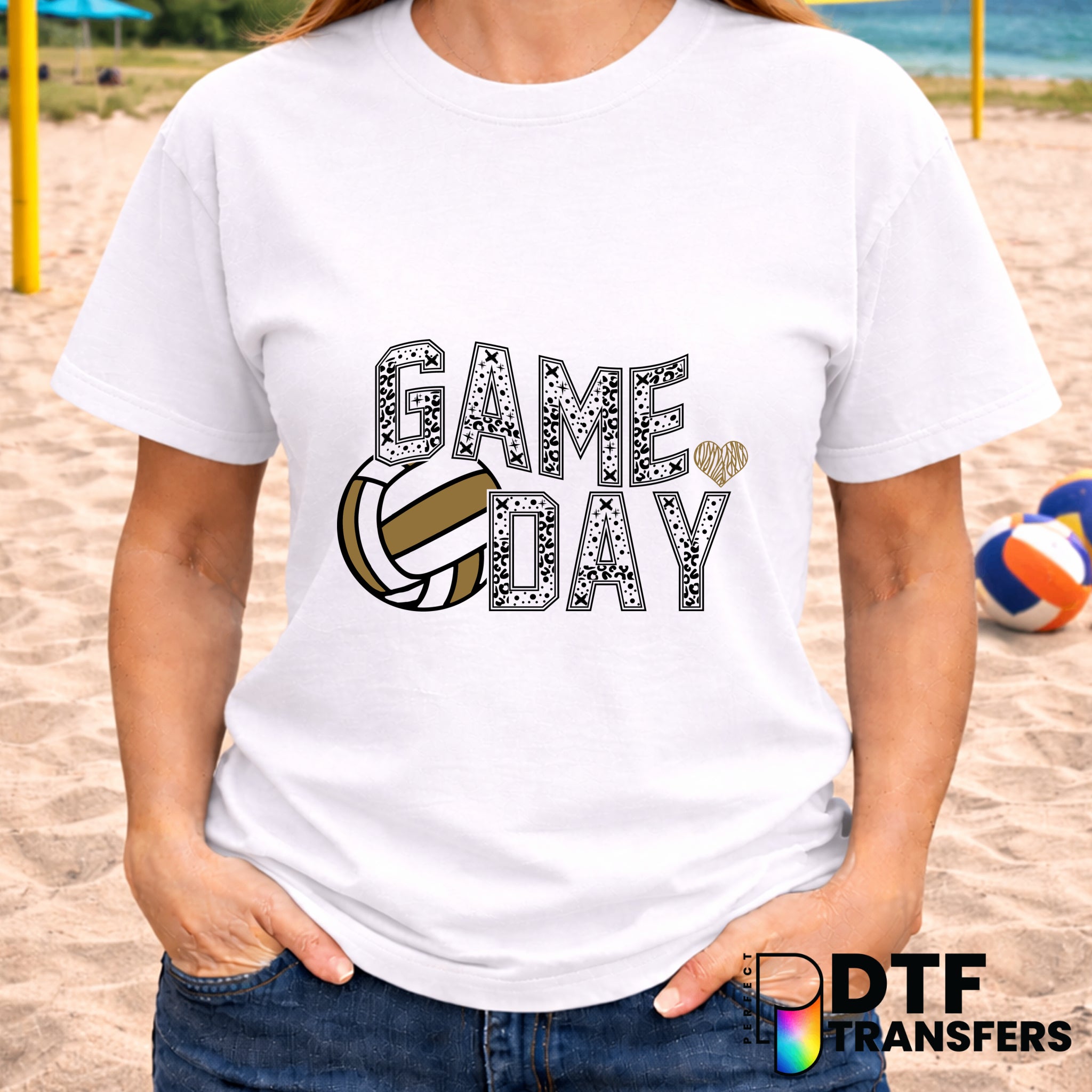 Game Day Volleyball – Volleyball DTF Transfer