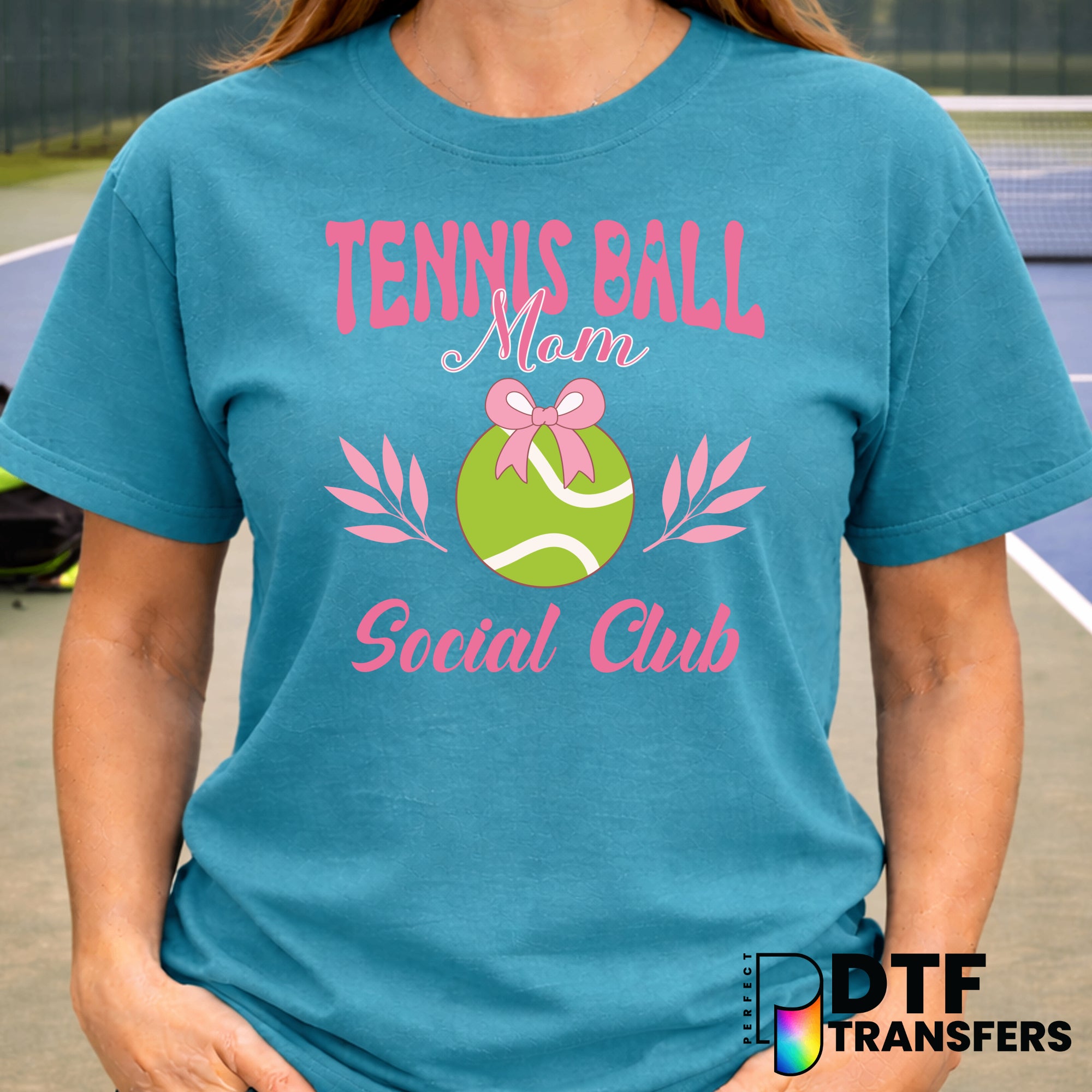 Tennis Ball Mom Social Club – Tennis DTF Transfer
