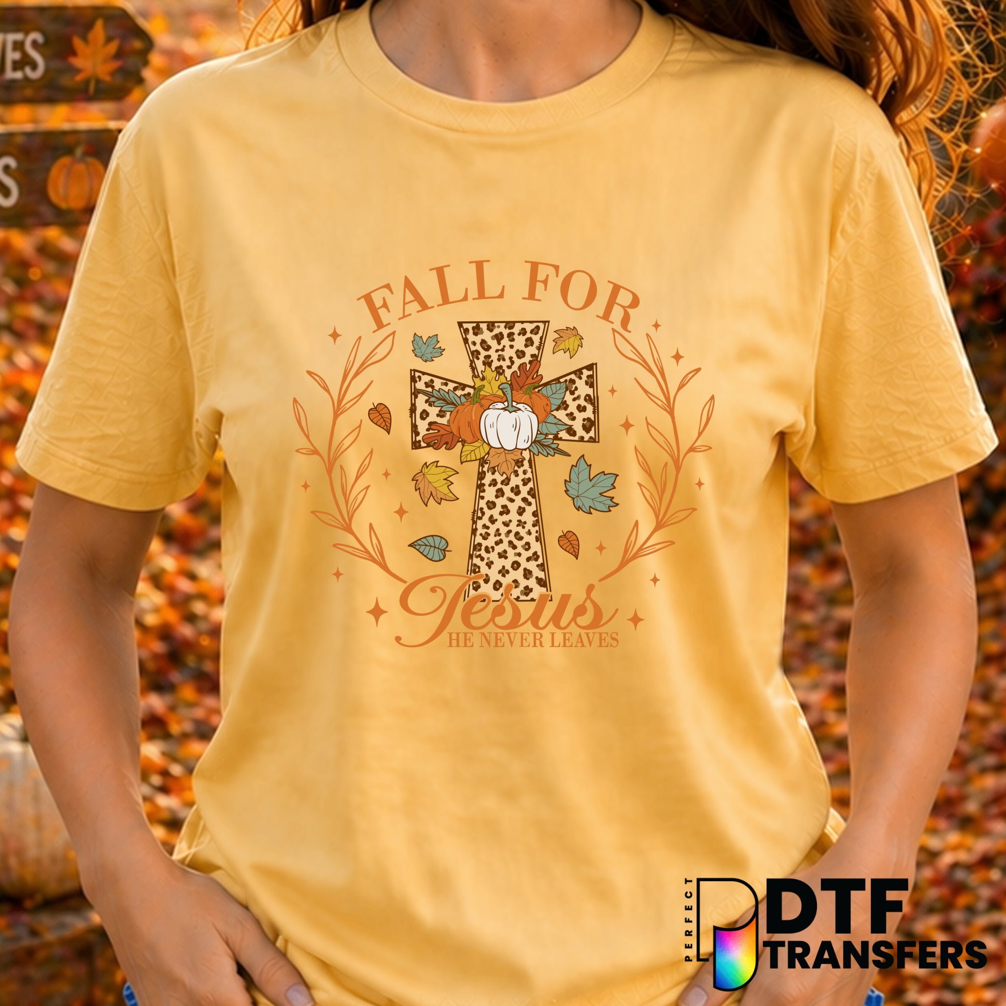 Fall for Jesus – Thanksgiving DTF Transfer