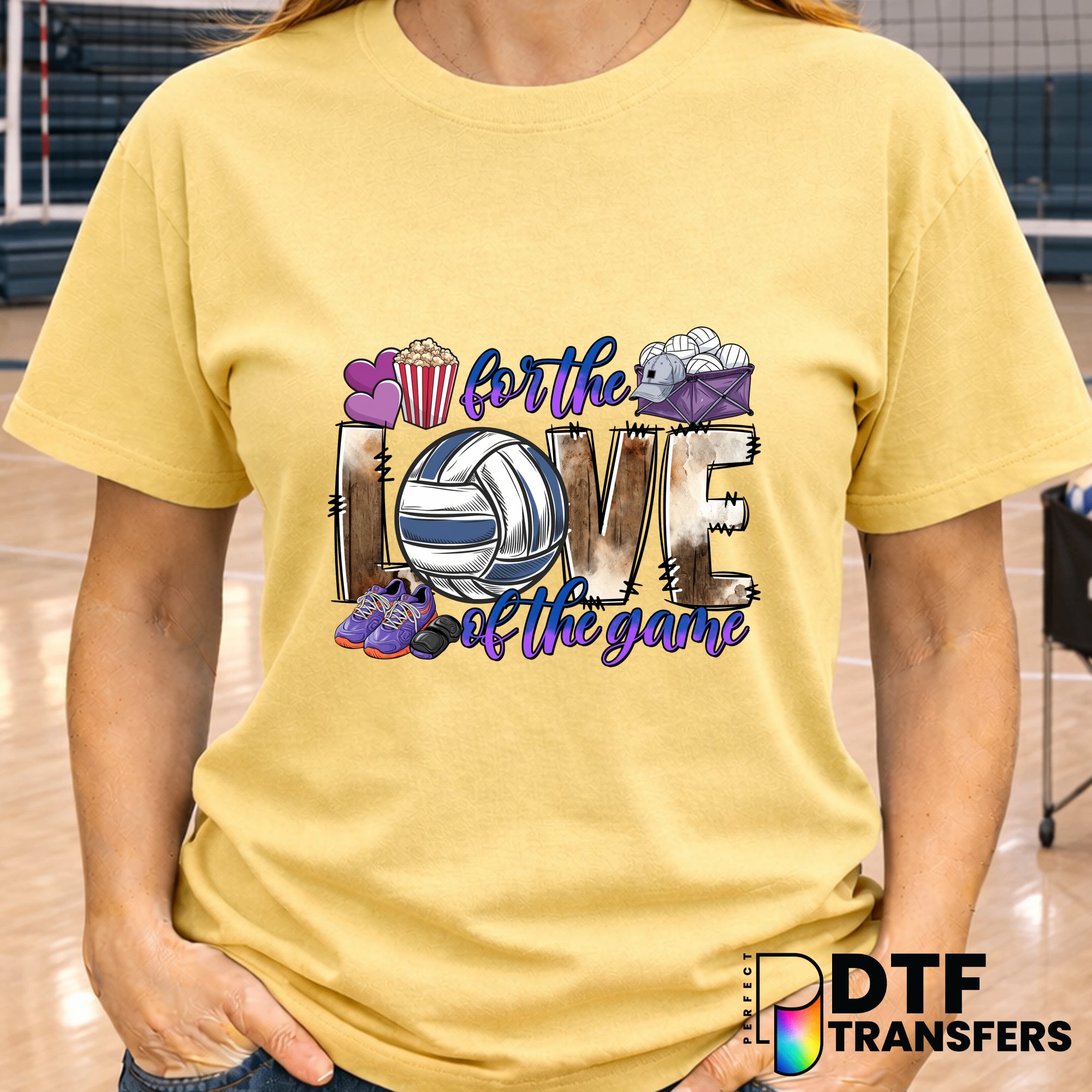 For The Love Of The Game – Volleyball DTF Transfer