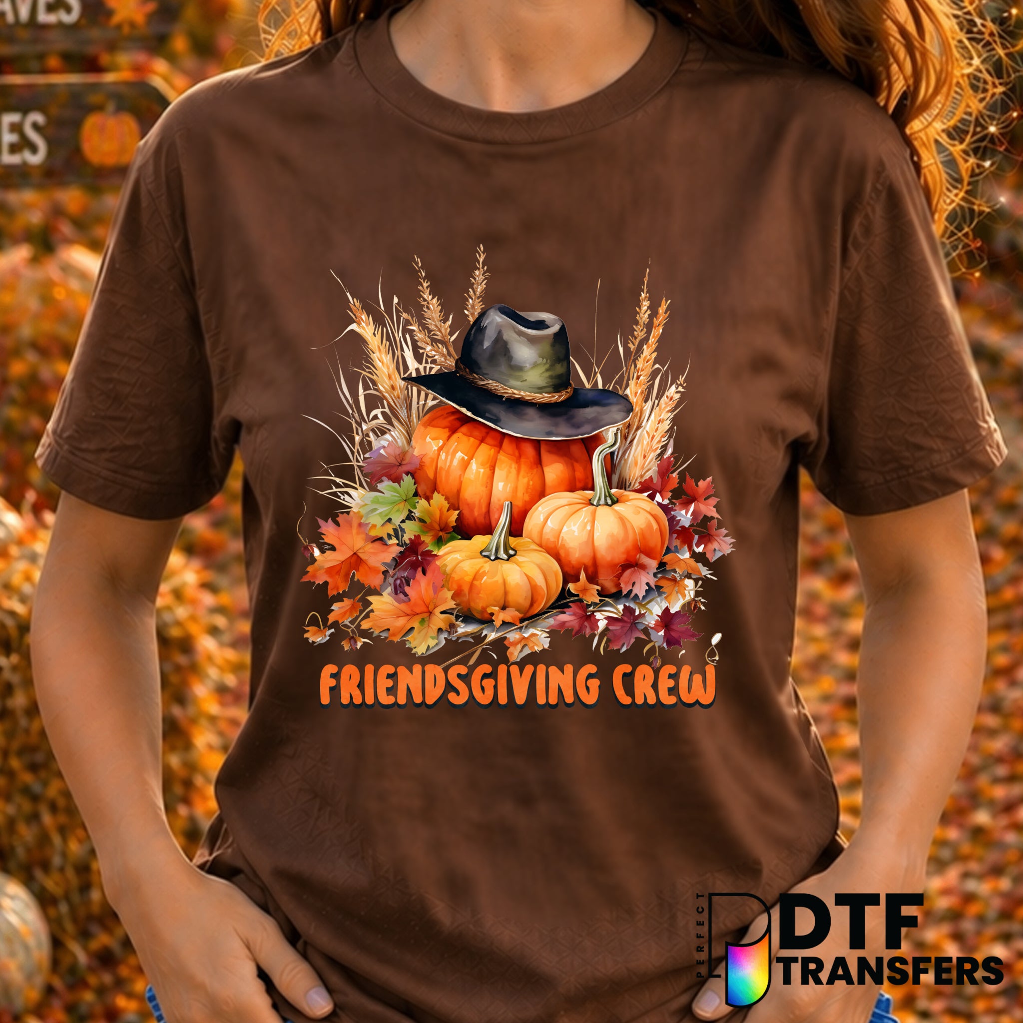 Friendsgiving Crew – Thanksgiving DTF Transfer