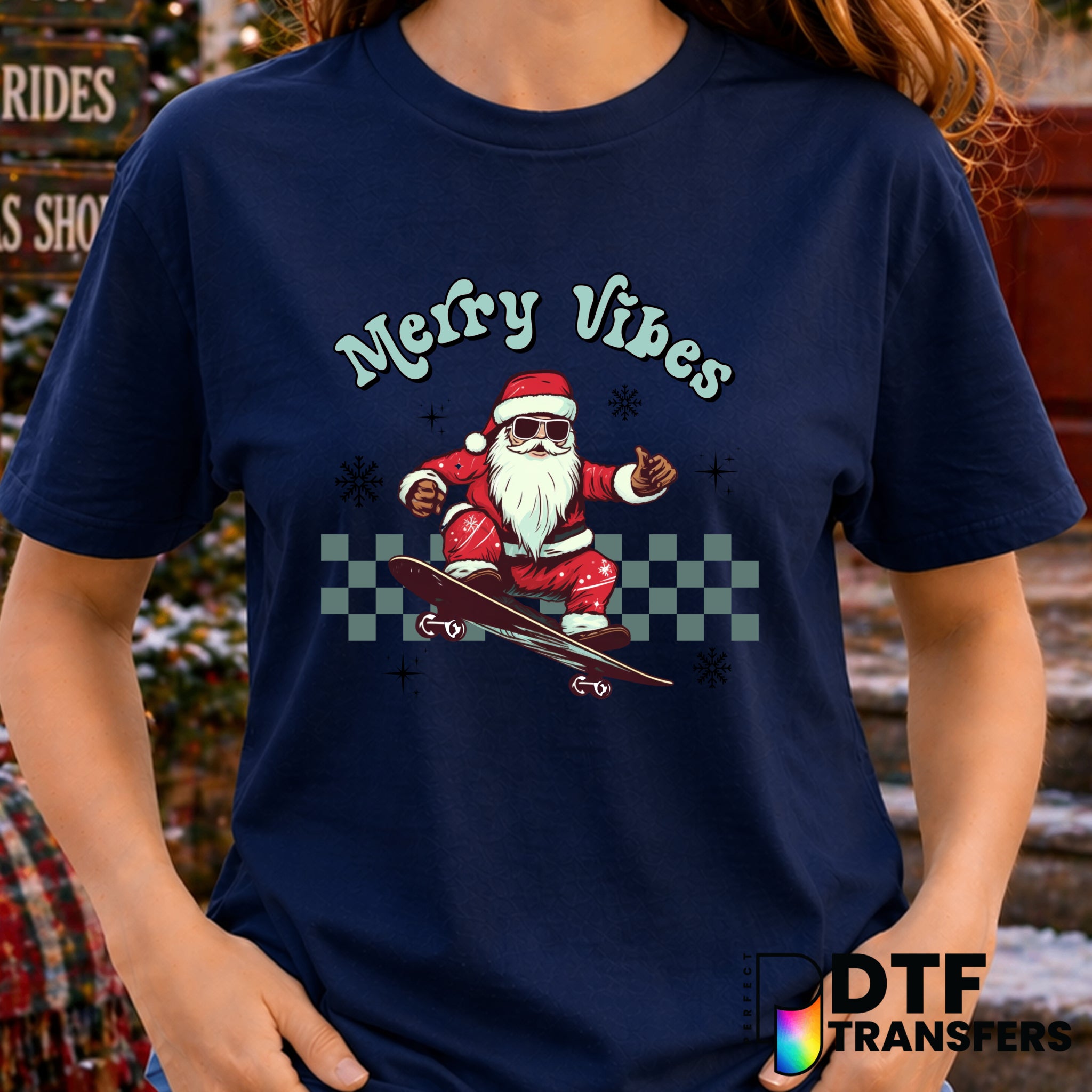 Merry Vibes – Christmas DTF Transfer