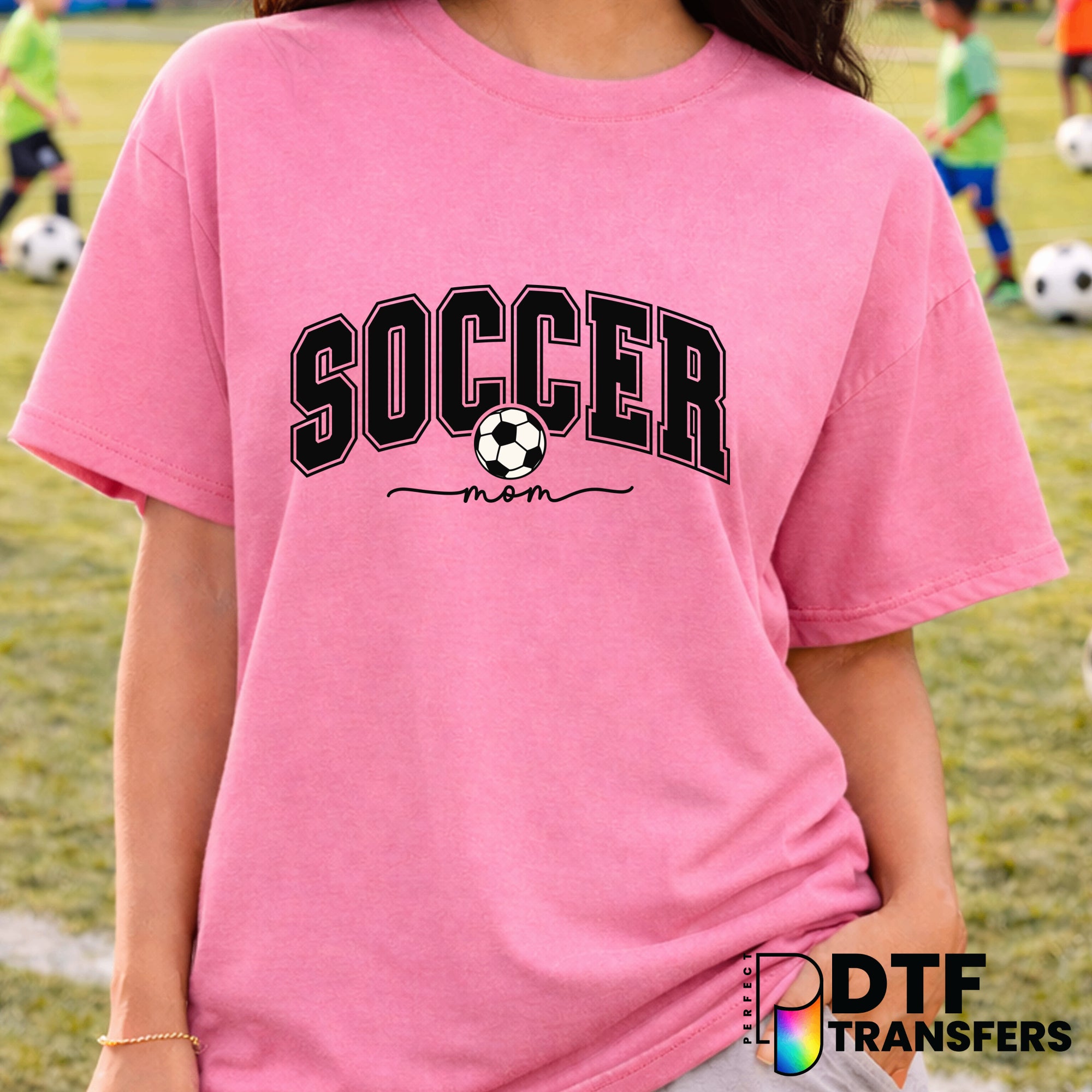 SOCCER MOM – Soccer DTF Transfer