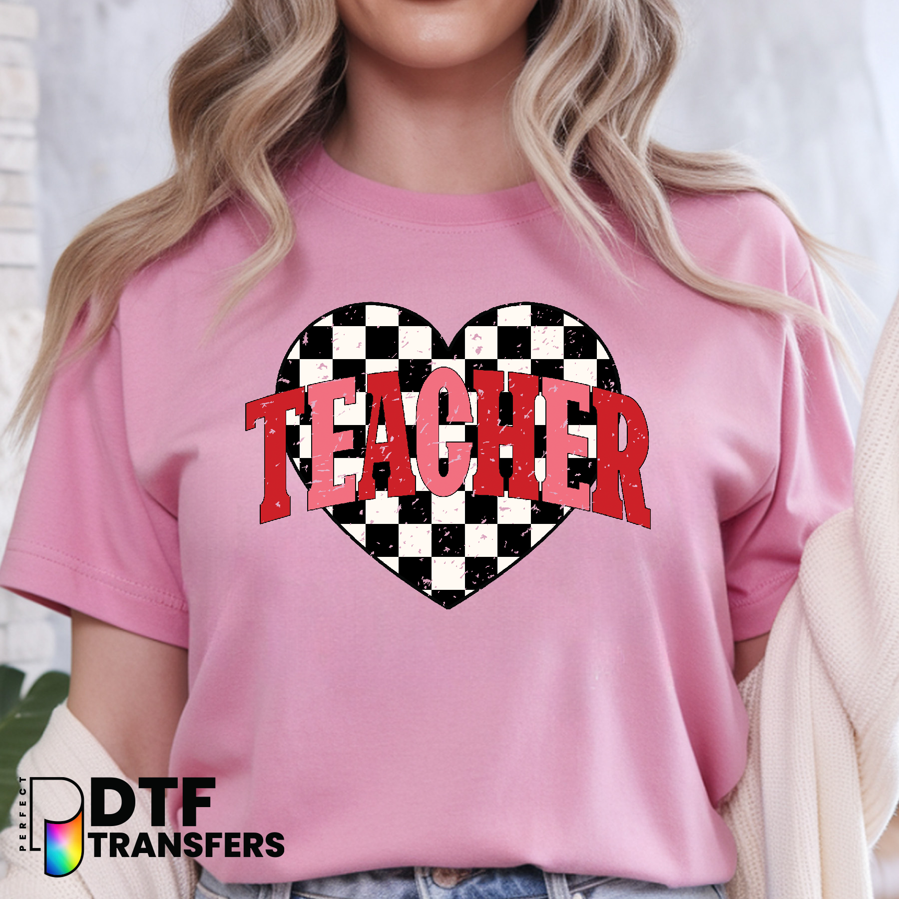 Happy Valentines Day Teacher – Teacher DTF Transfer