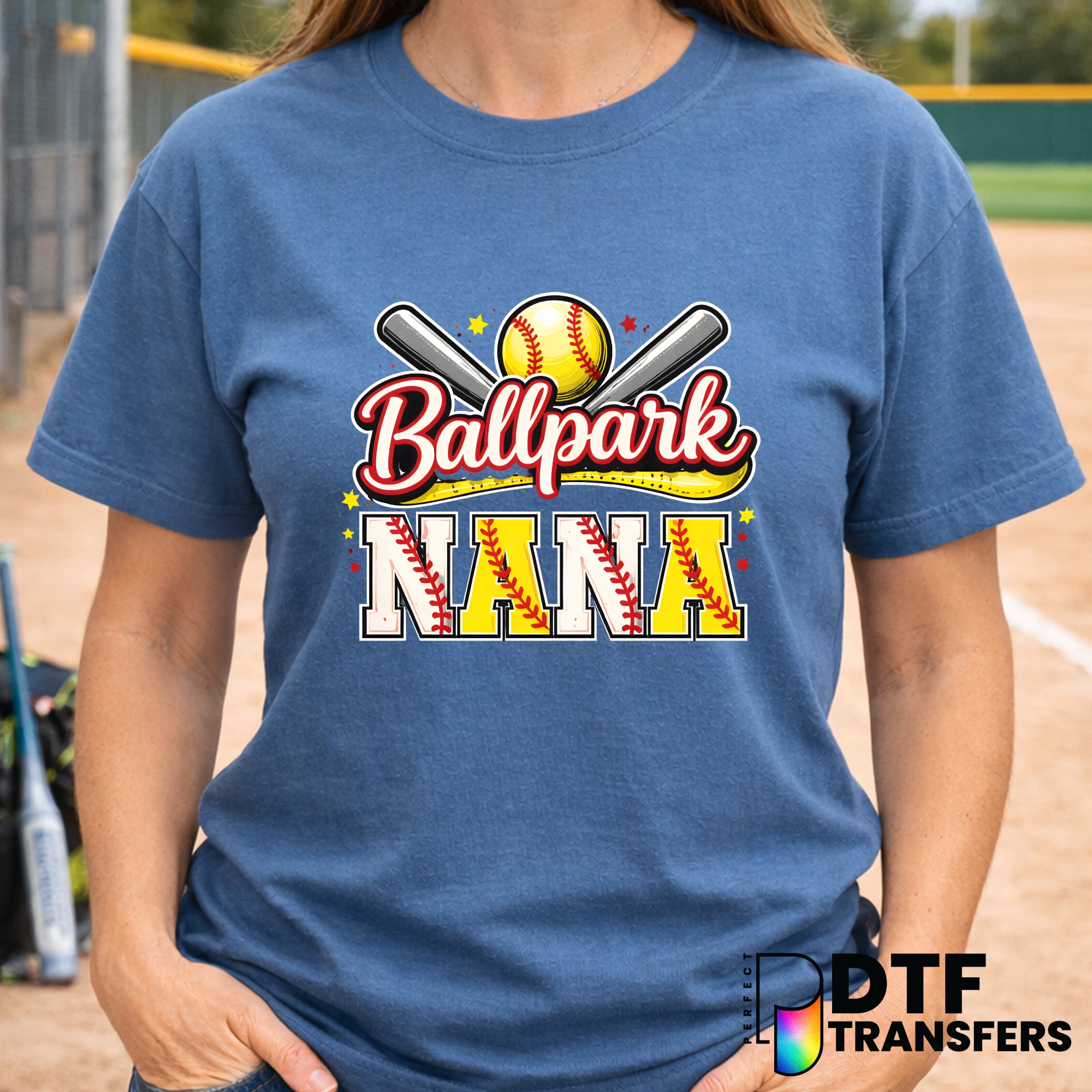 Ballpark Nana – Softball DTF Transfer