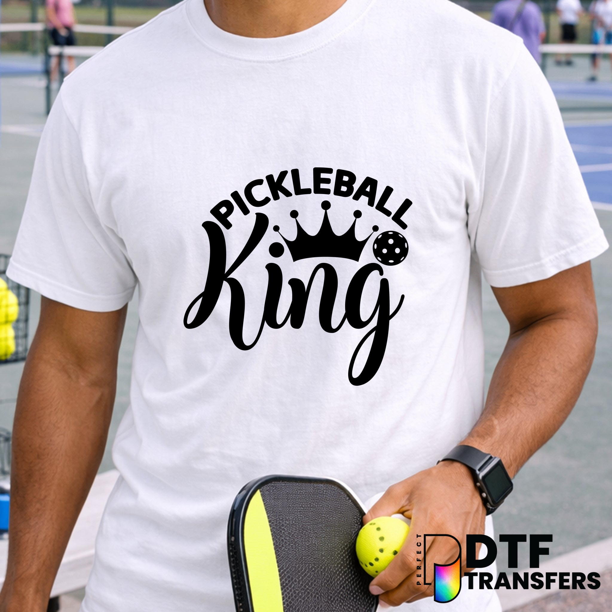 Pickleball King – Pickleball DTF Transfer