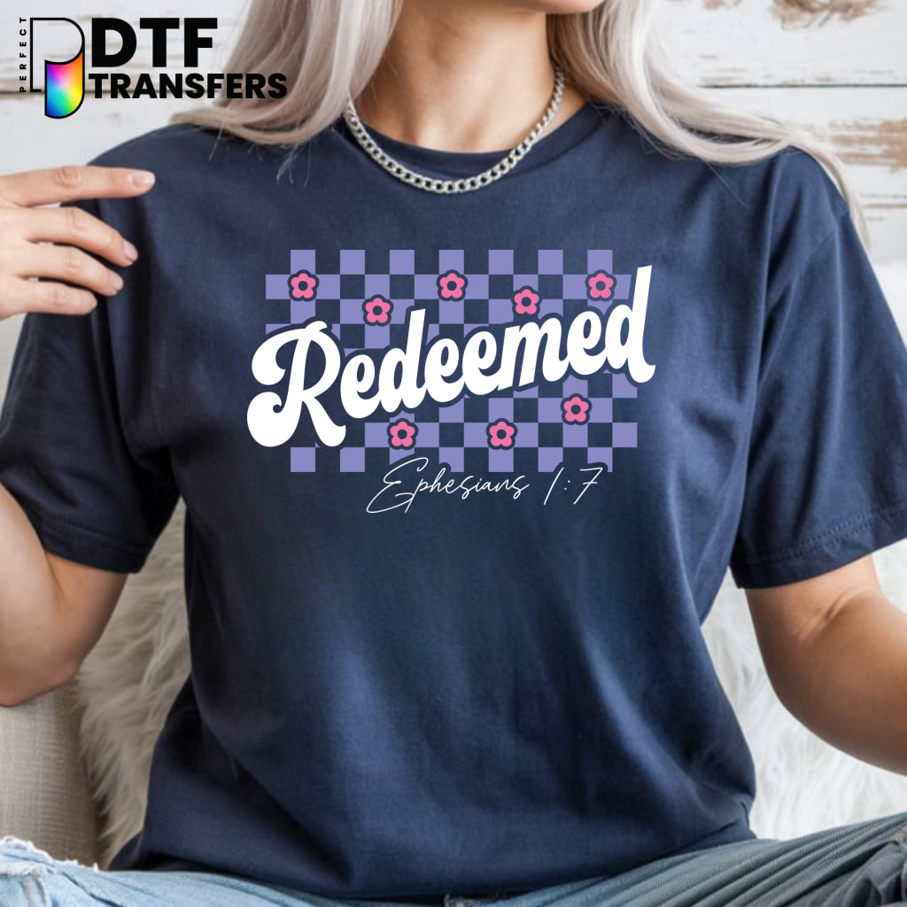 REDEEMED EPHESIANS 2:8-9 – Religious Teacher DTF Transfer