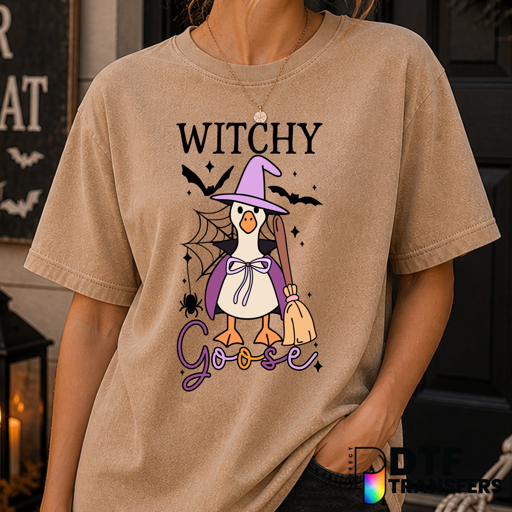 Witchy Goose – Halloween DTF Transfer