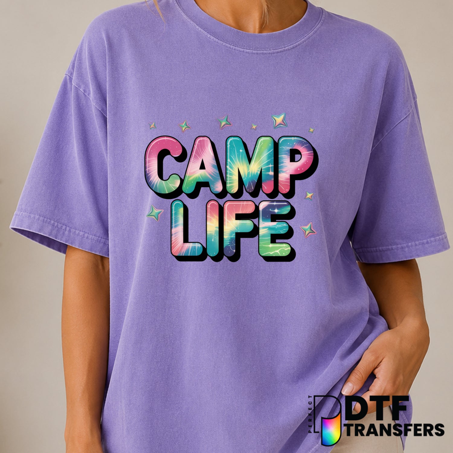 Camp Life – Camping DTF Transfer (view 2 of 2) – by Perfect DTF Transfers – Premade DTF Transfers – Camping, Outdoor