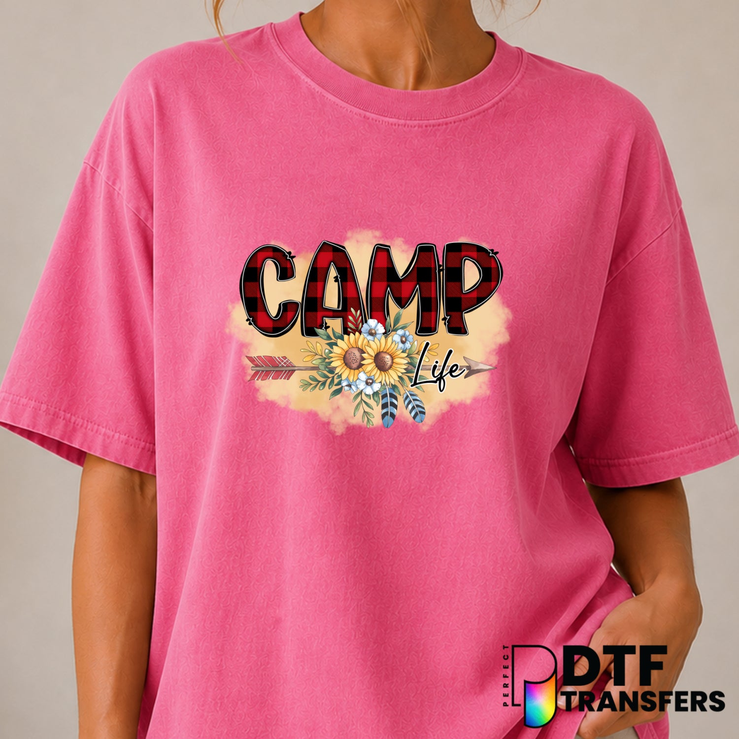 Camp Life – Camping DTF Transfer (view 2 of 2) – by Perfect DTF Transfers – Premade DTF Transfers – Camping, Outdoor