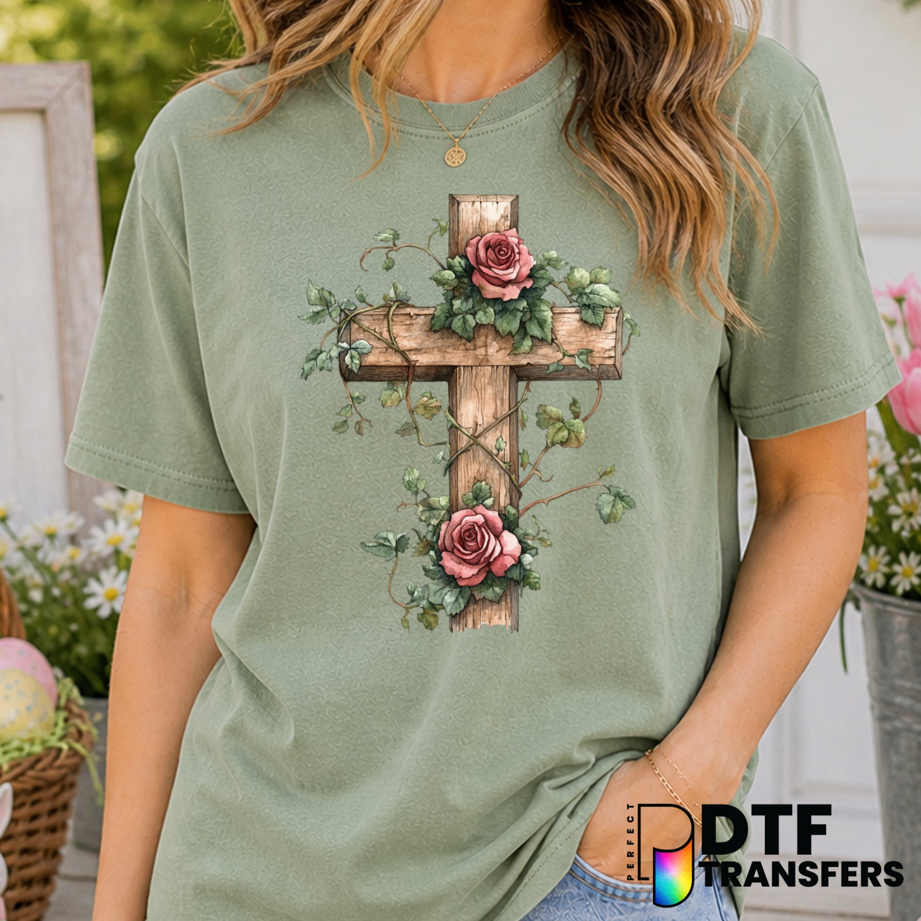 He Is Risen – Easter DTF Transfer