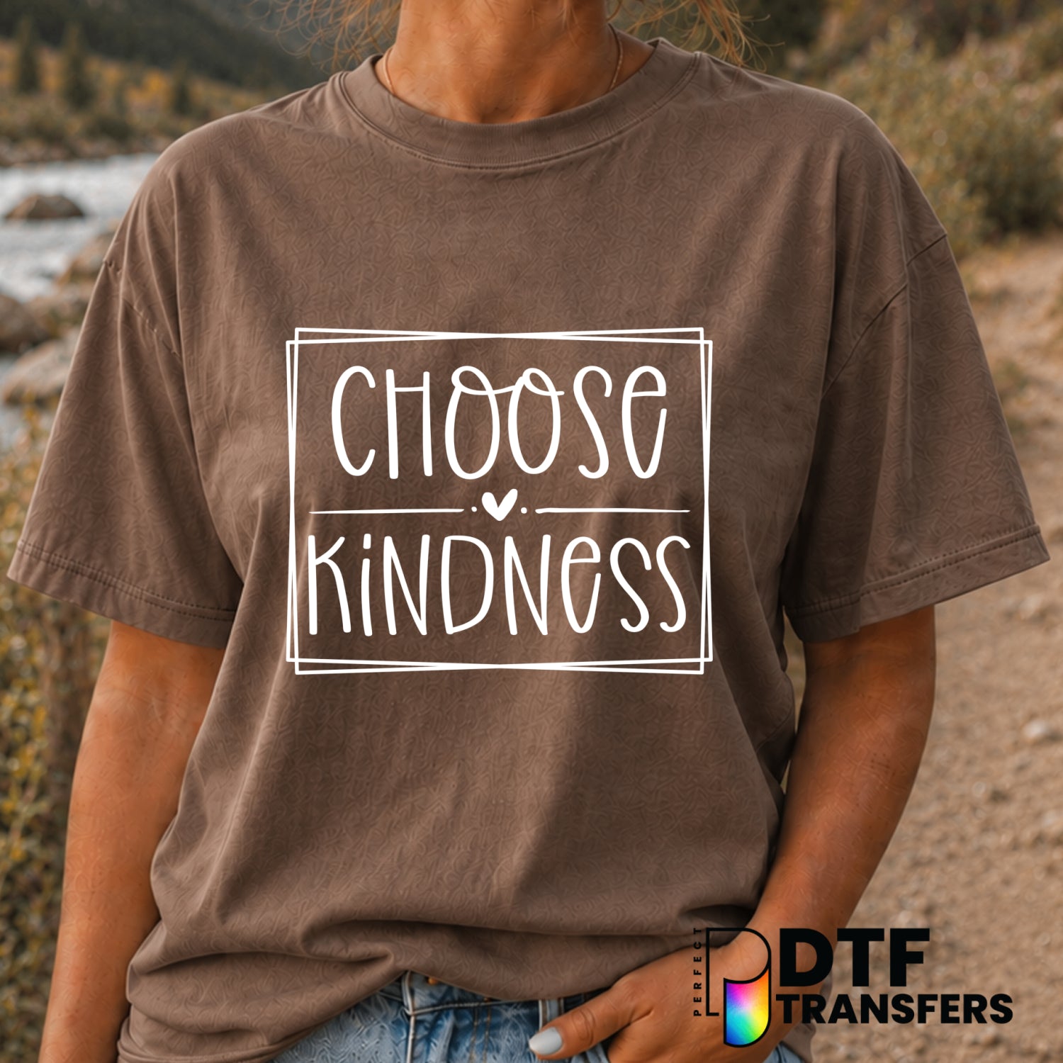 Choose Kindness – Anti-Bullying DTF Transfer (view 1 of 2) – by Perfect DTF Transfers – Premade DTF Transfers – Anti-Bully...