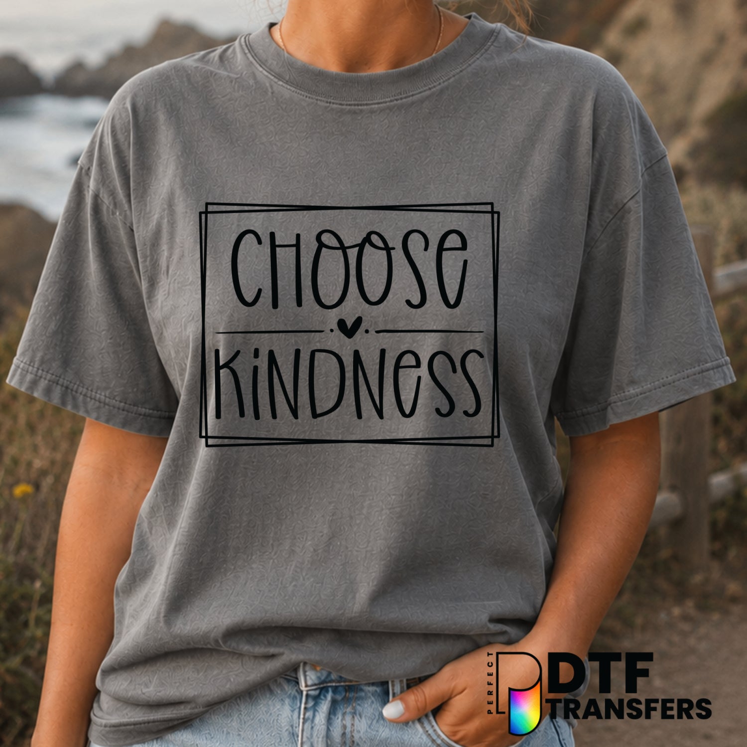 CHOOSE KINDNESS – Anti-Bullying DTF Transfer (view 2 of 2) – by Perfect DTF Transfers – Premade DTF Transfers – Anti-Bully...
