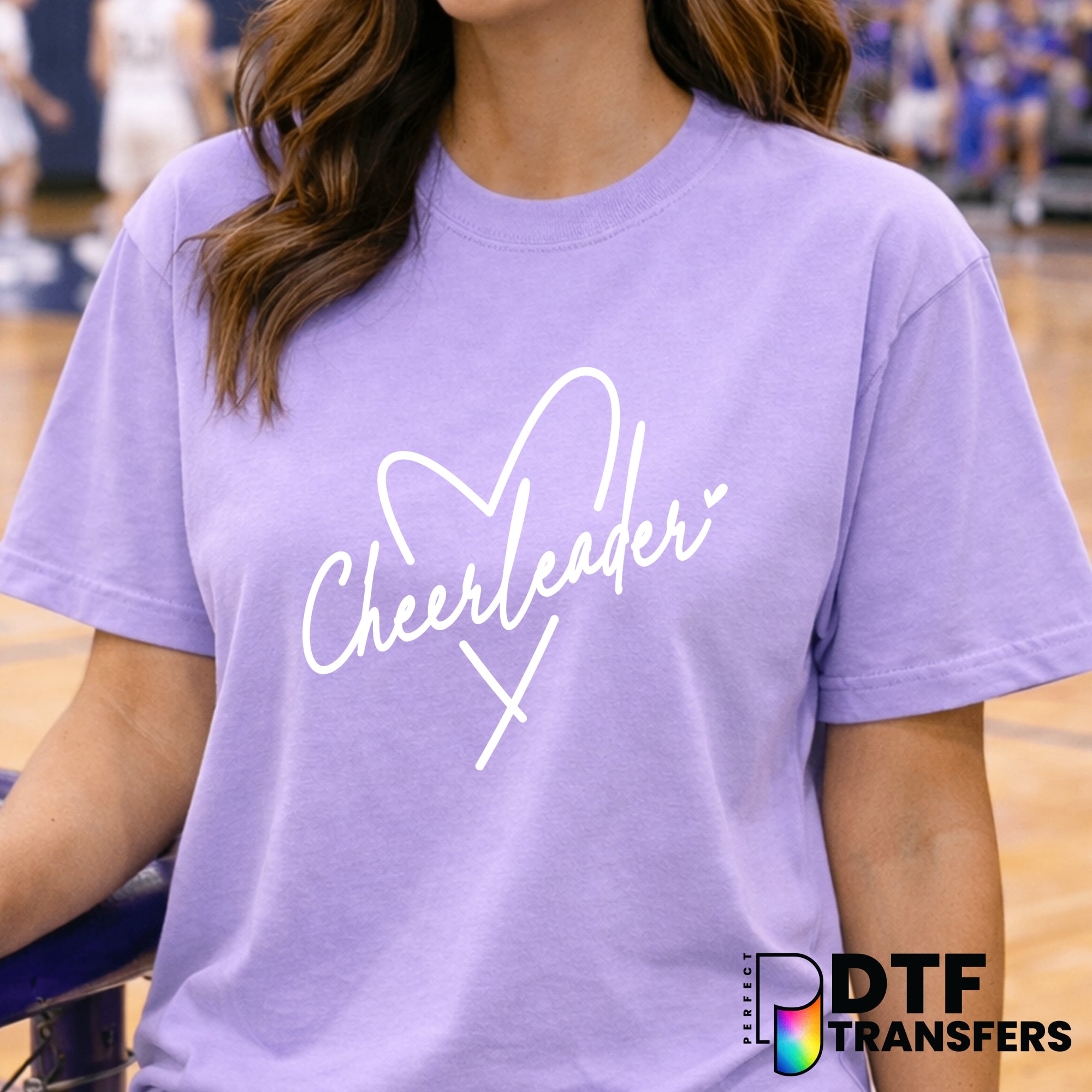 I'm with the Cheerleader MOM – Cheerleading DTF Transfer