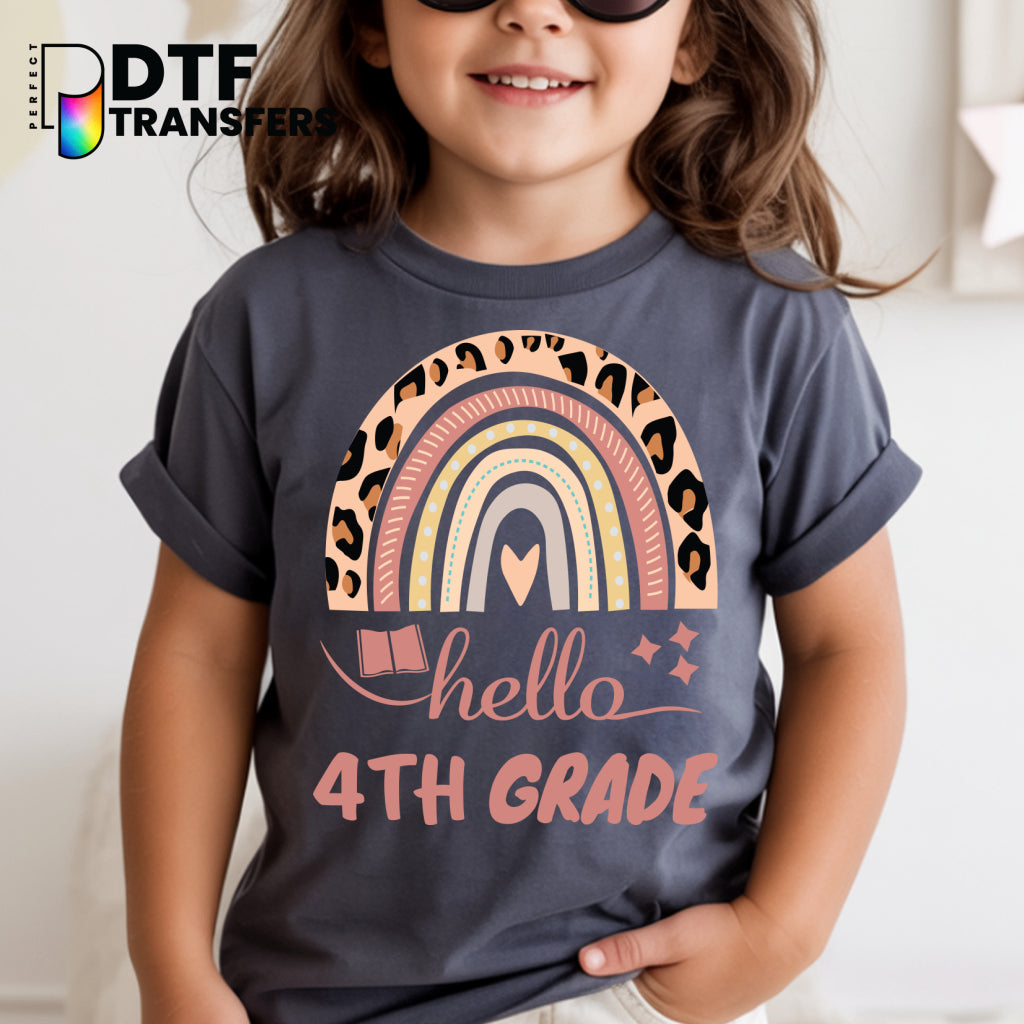 HELLO FOURTH GRADE – Teacher DTF Transfer