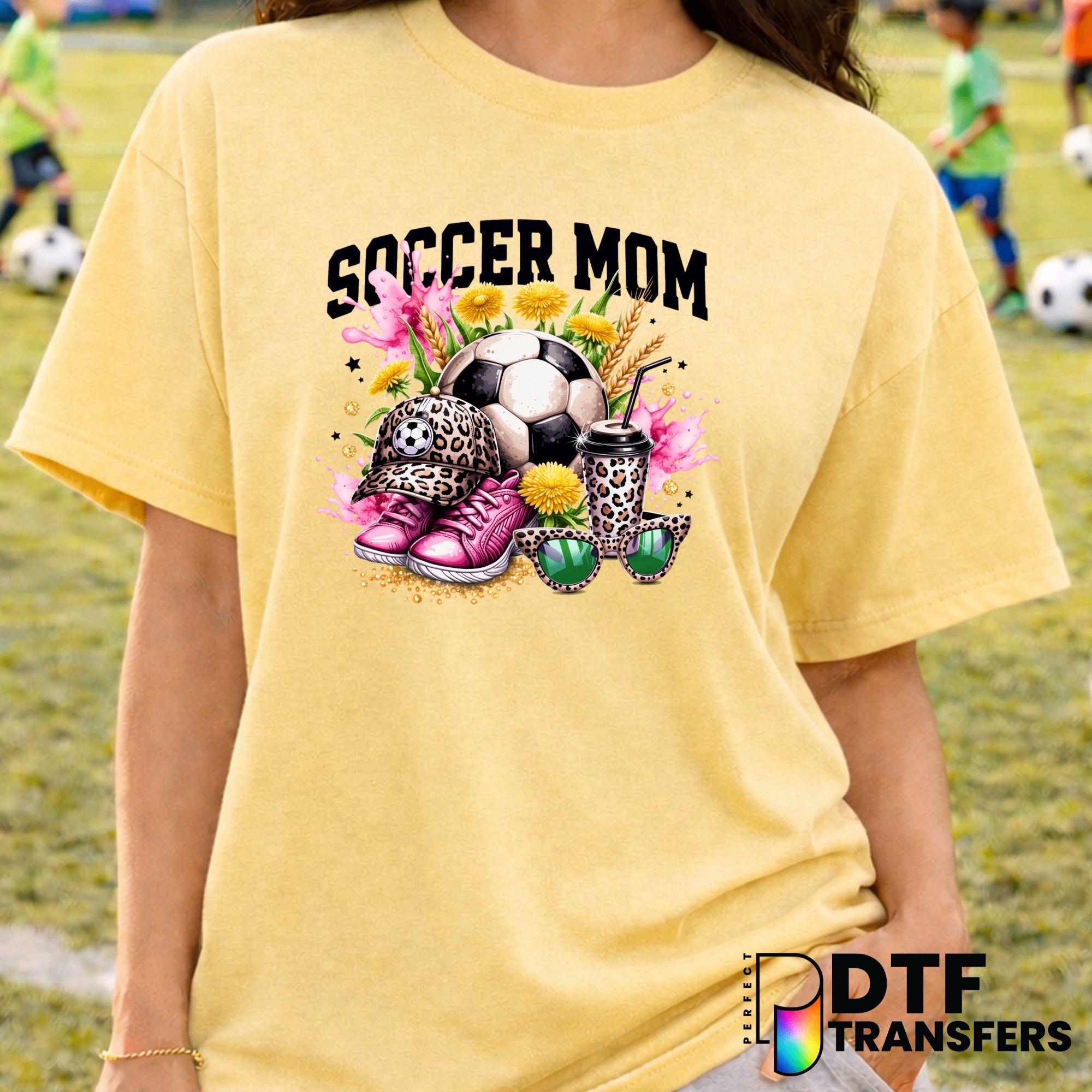 Soccer Mom – Soccer DTF Transfer