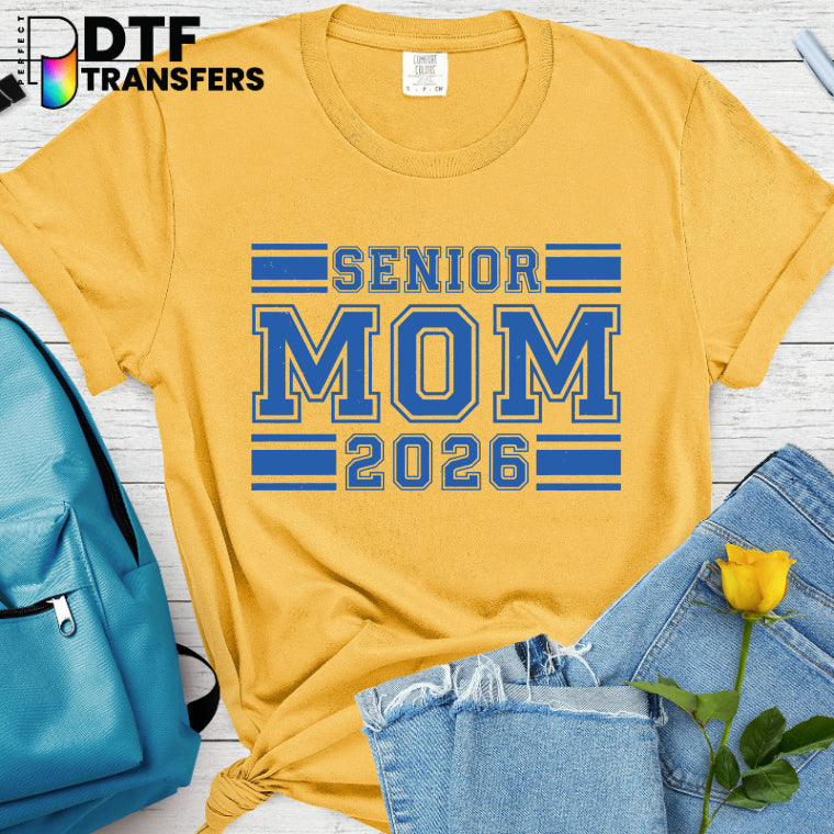 VINTAGE VARSITY SENIOR MOM 2026 – Teacher DTF Transfer