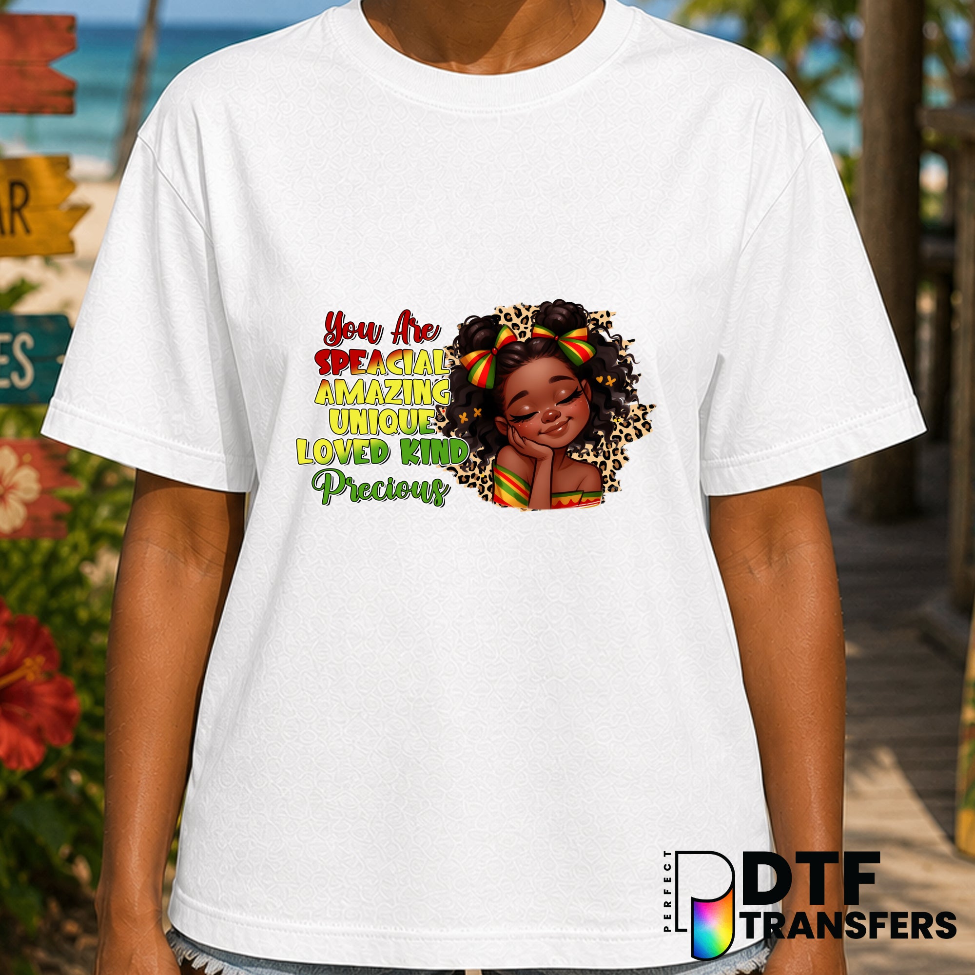 You Are Special Amazing Unique Loved Kind Precious Kids Black History – Black History Month DTF Transfer