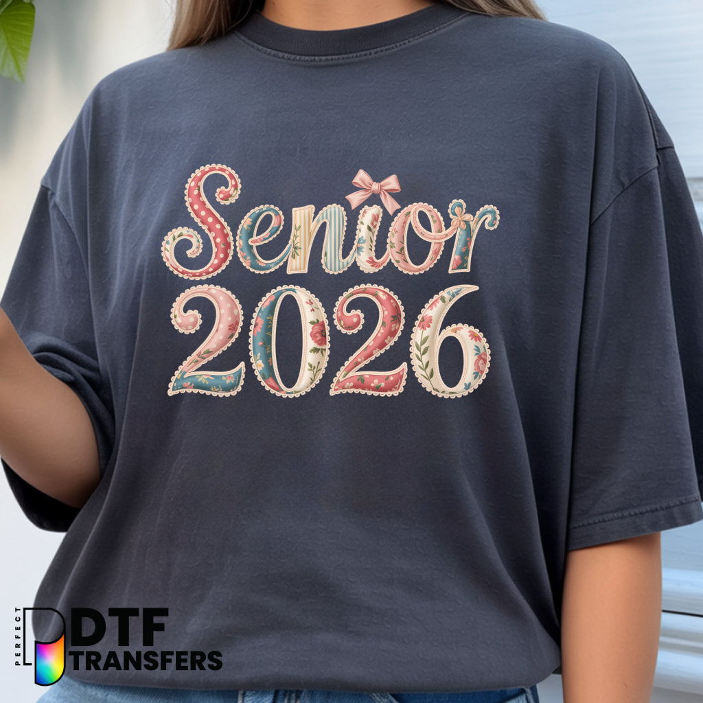 SENIOR 2026 Floral Design – Teacher DTF Transfer