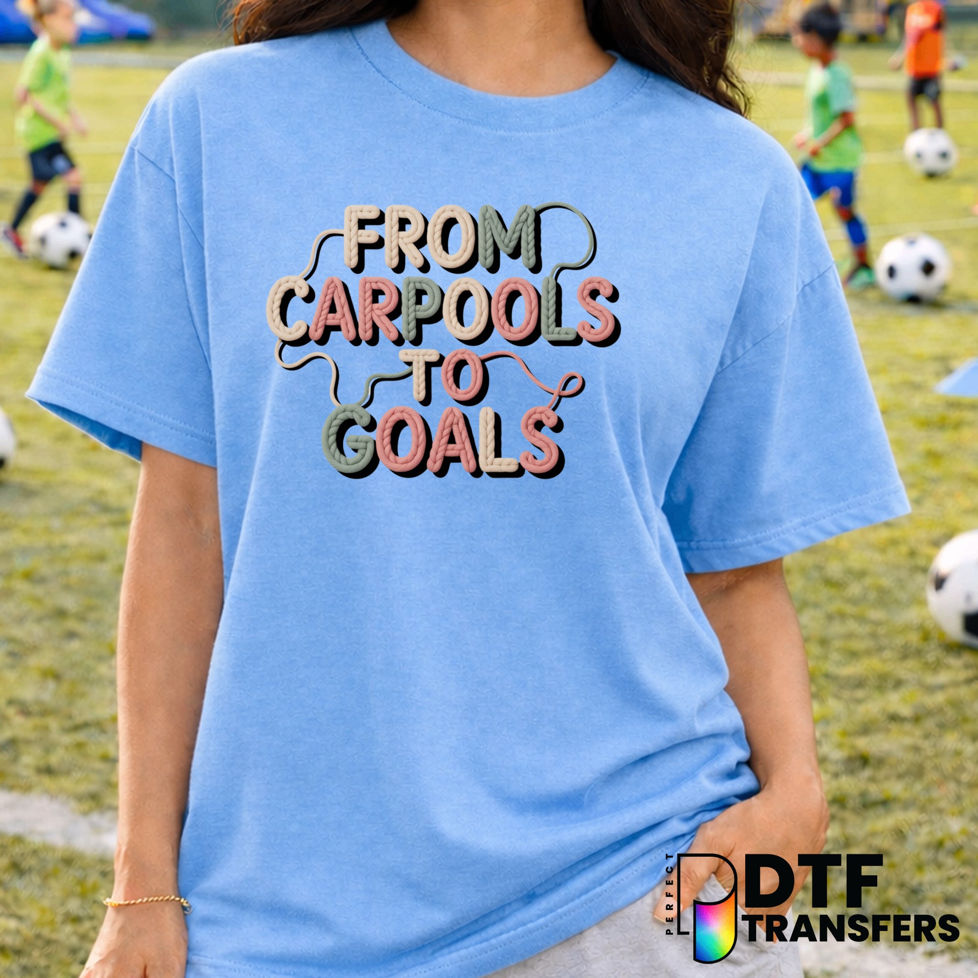 From Carpools to Goals Soccer Mom – DTF Transfer