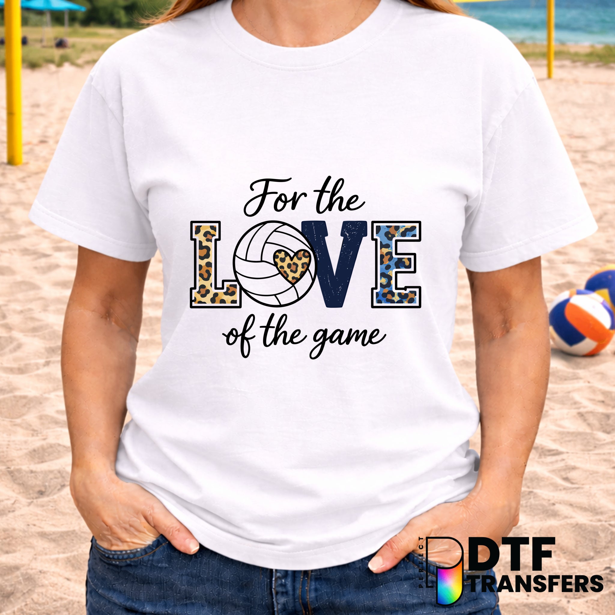 For Love of Volleyball – Volleyball DTF Transfer