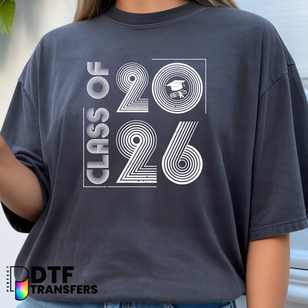 Vintage Class of 2026 – Teacher DTF Transfer