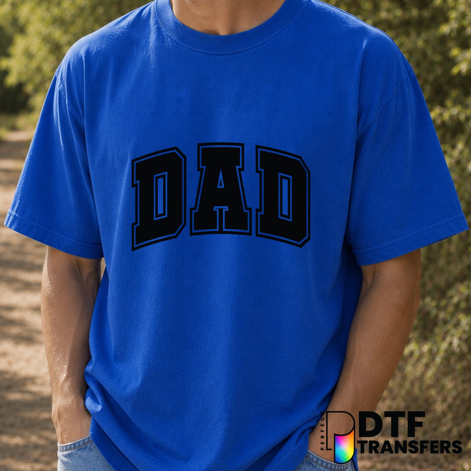 DAD Varsity Arch – Father's Day DTF Transfer (view 2 of 2) – by Perfect DTF Transfers – Premade DTF Transfers – Father's D...